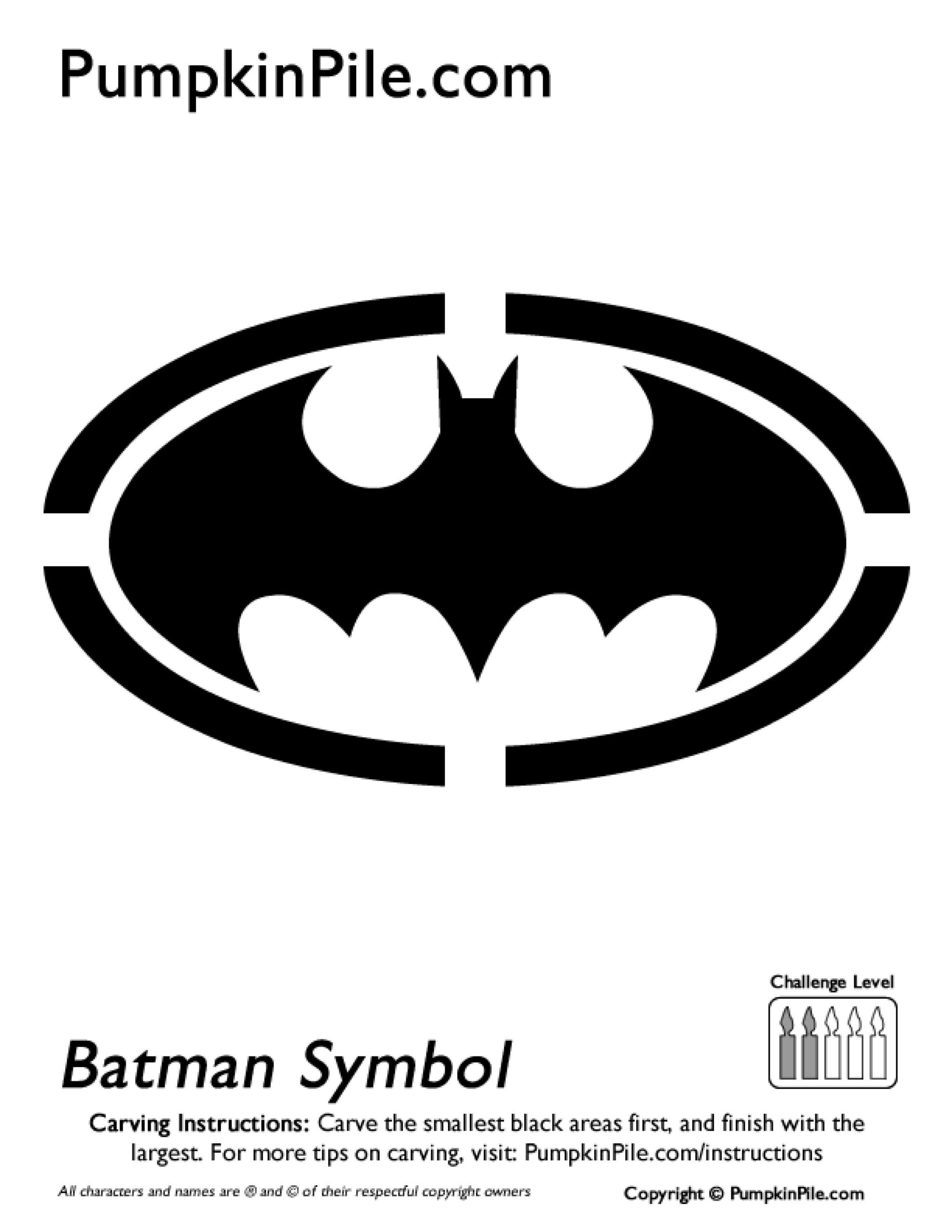Batman (Free Pumpkin Stencil - Pumpkin Pattern - Pumpkin Template pertaining to Printable Batman Pumpkin Stencil