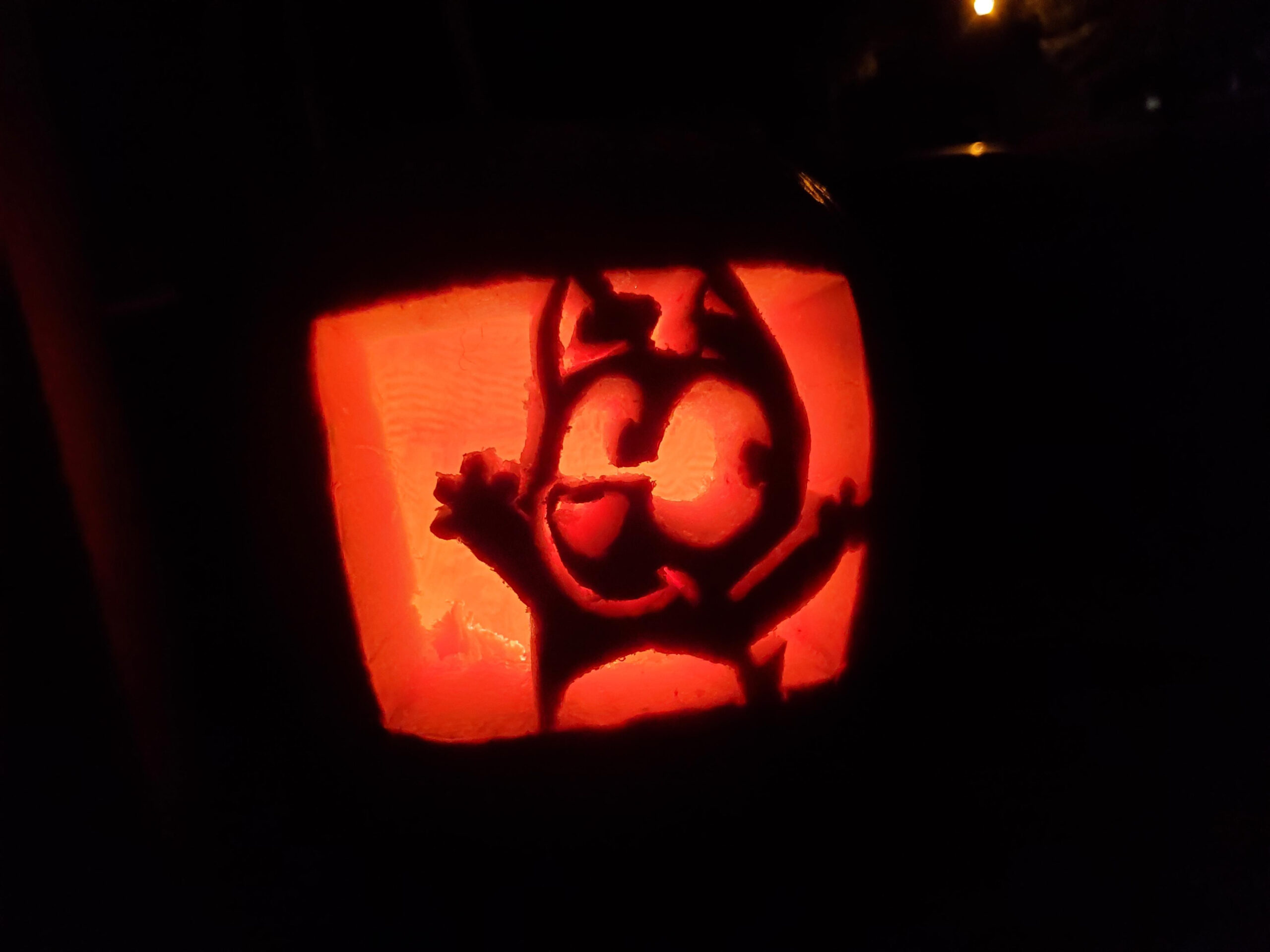 Bingo From Bluey Pumpkin. Stencil Providedr/Pumpkinstencils regarding Bingo Pumpkin Stencil Printable