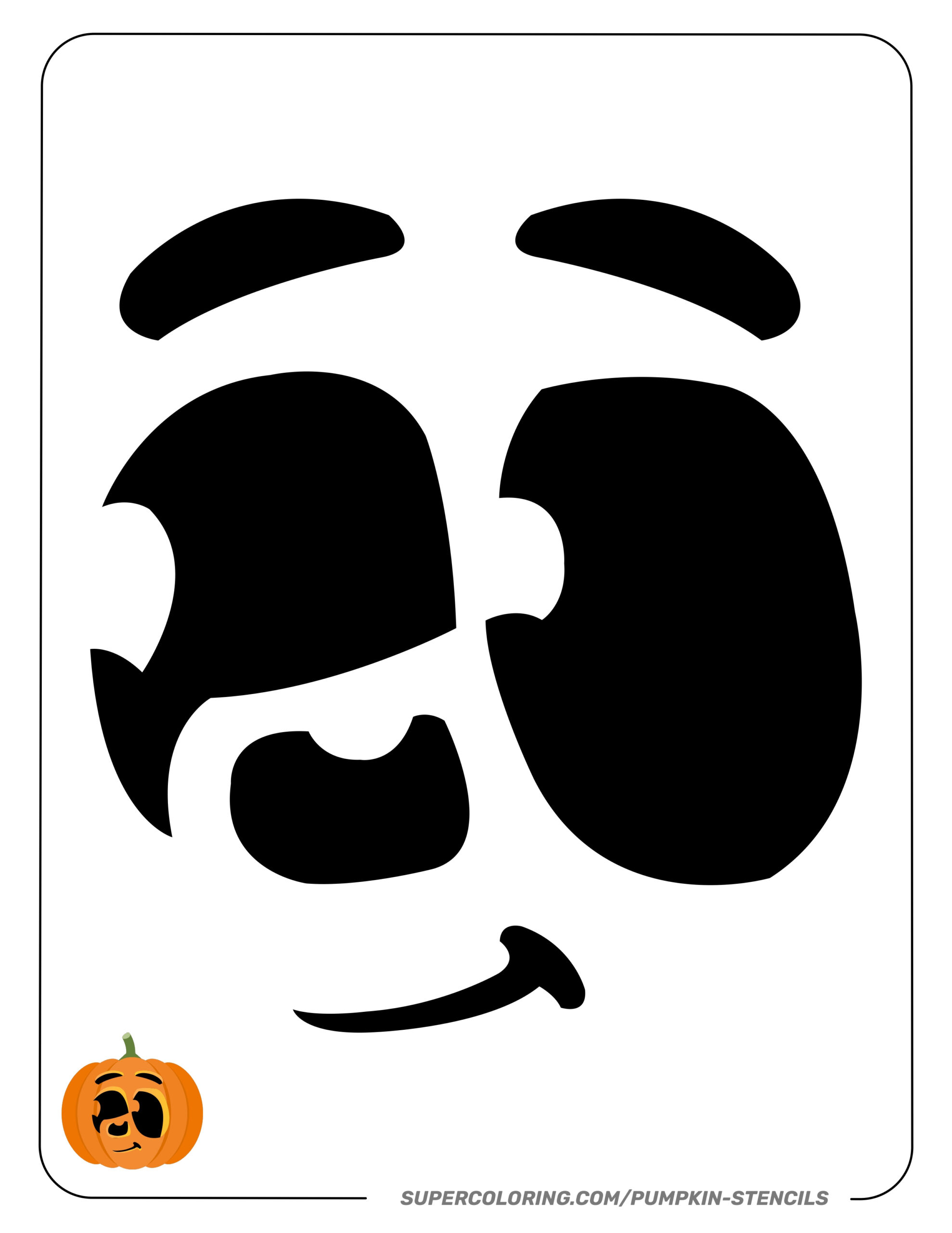 Bluey (Free Pumpkin Stencil - Pumpkin Pattern - Pumpkin Template for Bluey Pumpkin Carving Stencil Printable