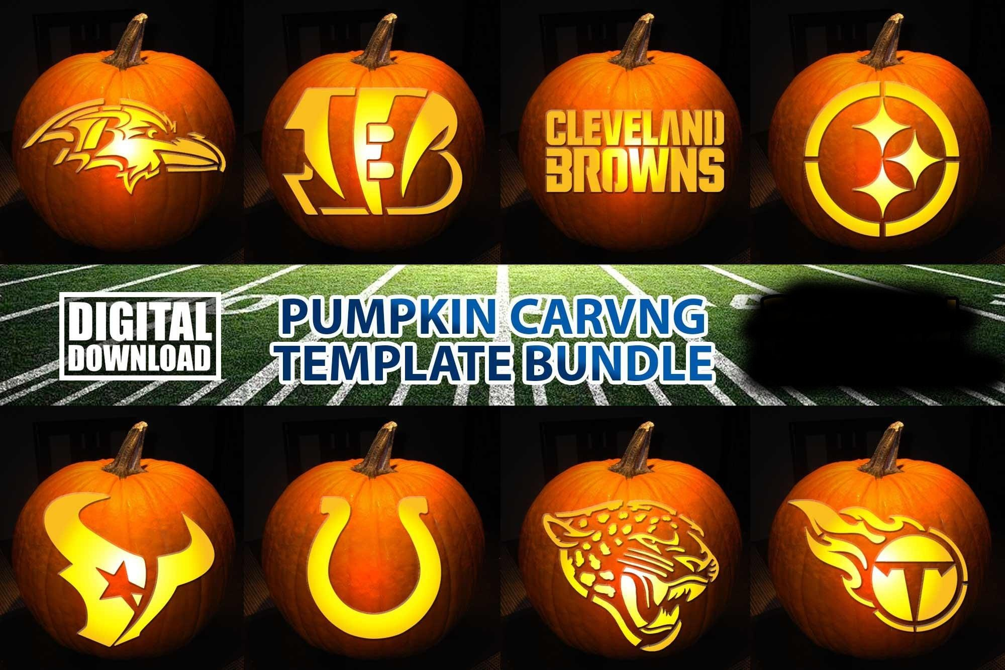 Buffalo Bills Pumpkin Stencil - Etsy within Printable Buffalo Bills Pumpkin Stencil