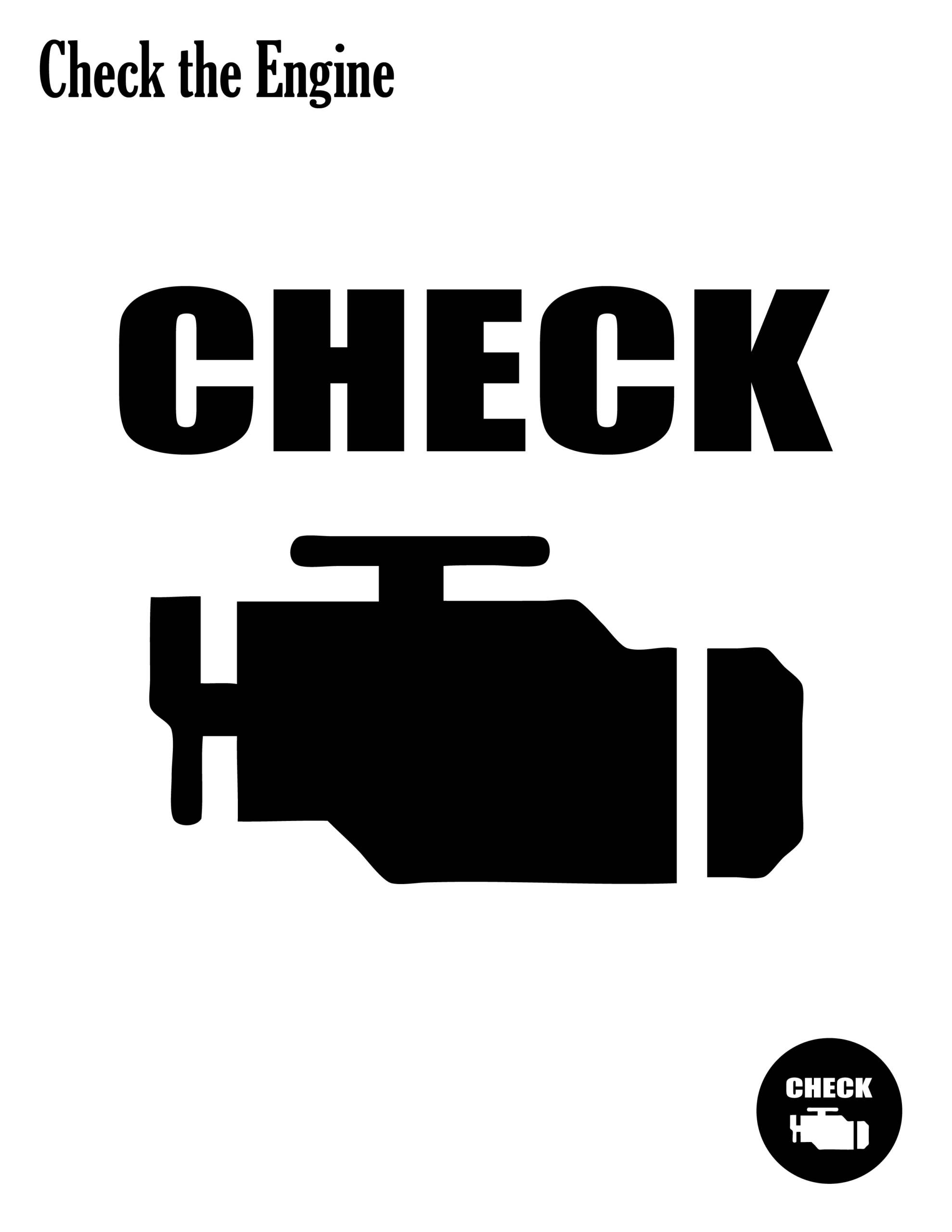 Cars: Check The Engine (Pumpkin Stencil - Pumpkin Pattern with regard to Check Engine Light Pumpkin Stencil Printable