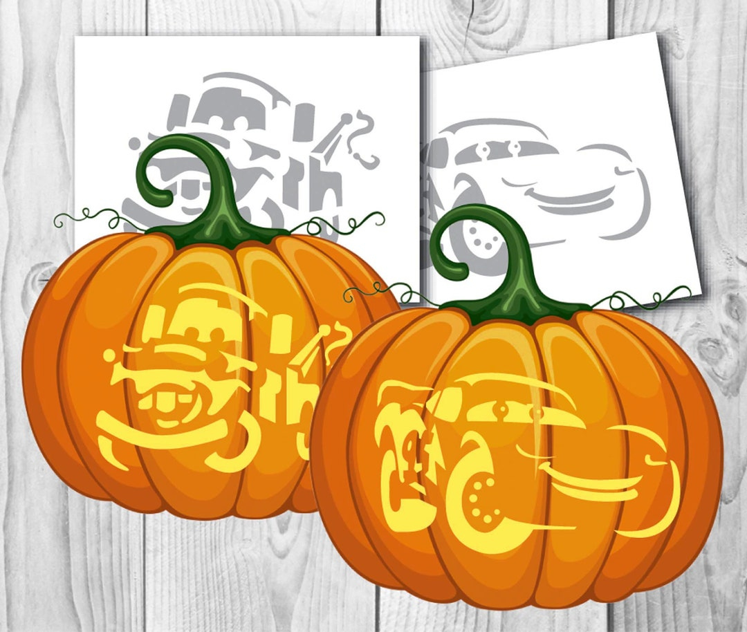 Cars Pumpkin Stencil - Mom. Wife. Busy Life. within Lightning Mcqueen Pumpkin Stencil Printable