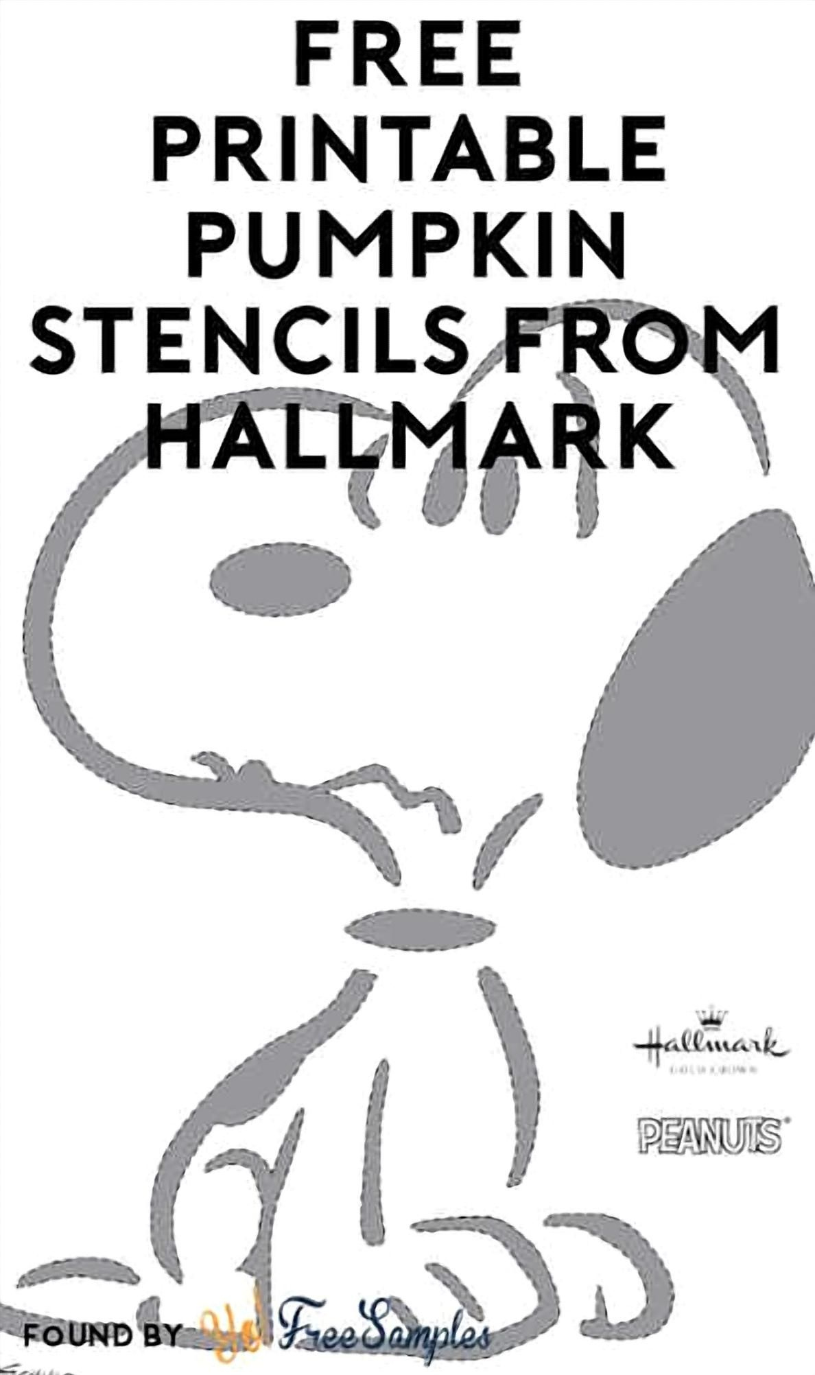 Charlie Brown Pumpkin Stencils: Free Printableshallmark throughout Printable Snoopy Pumpkin Carving Template