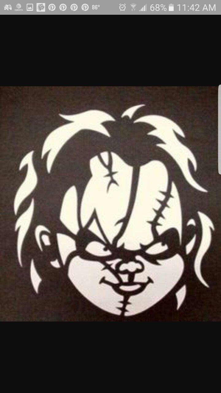 Chucky intended for Chucky Pumpkin Stencil Printable