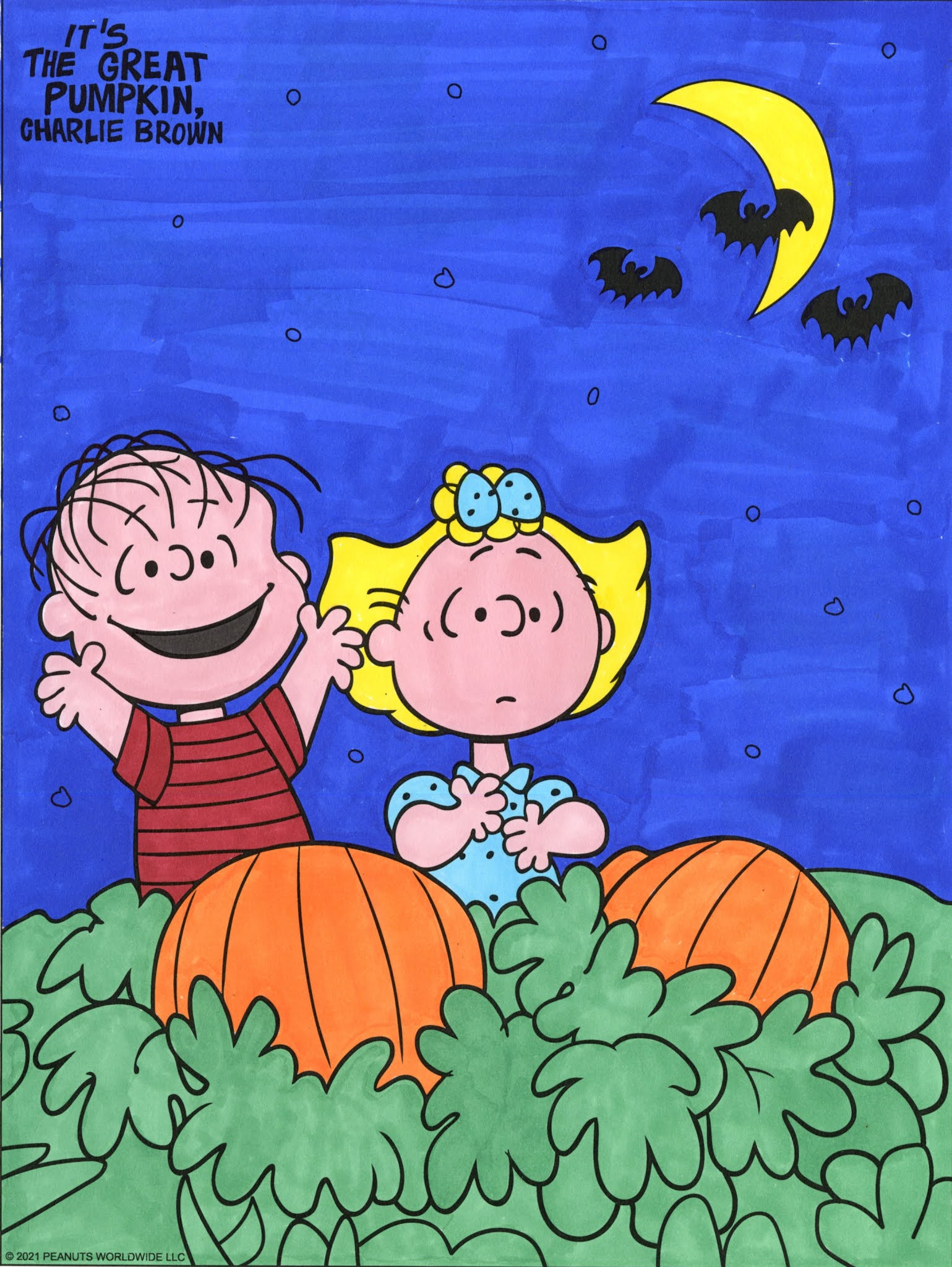 Cindy Derosier: My Creative Life: Coloring Linus And Sally with Great Pumpkin Charlie Brown Printables