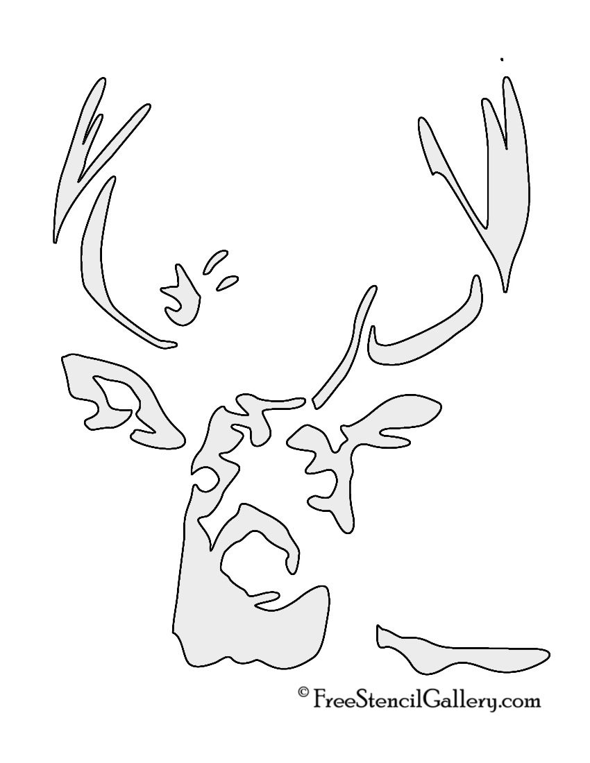 Deer Stencils - 11 Free Pdf Printables | Printablee within Deer Pumpkin Stencil Printable