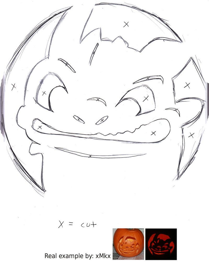 Discover 9 Pumpkin Carving And Horror Movie Pumpkin Carving with regard to Printable Toothless Pumpkin Stencil