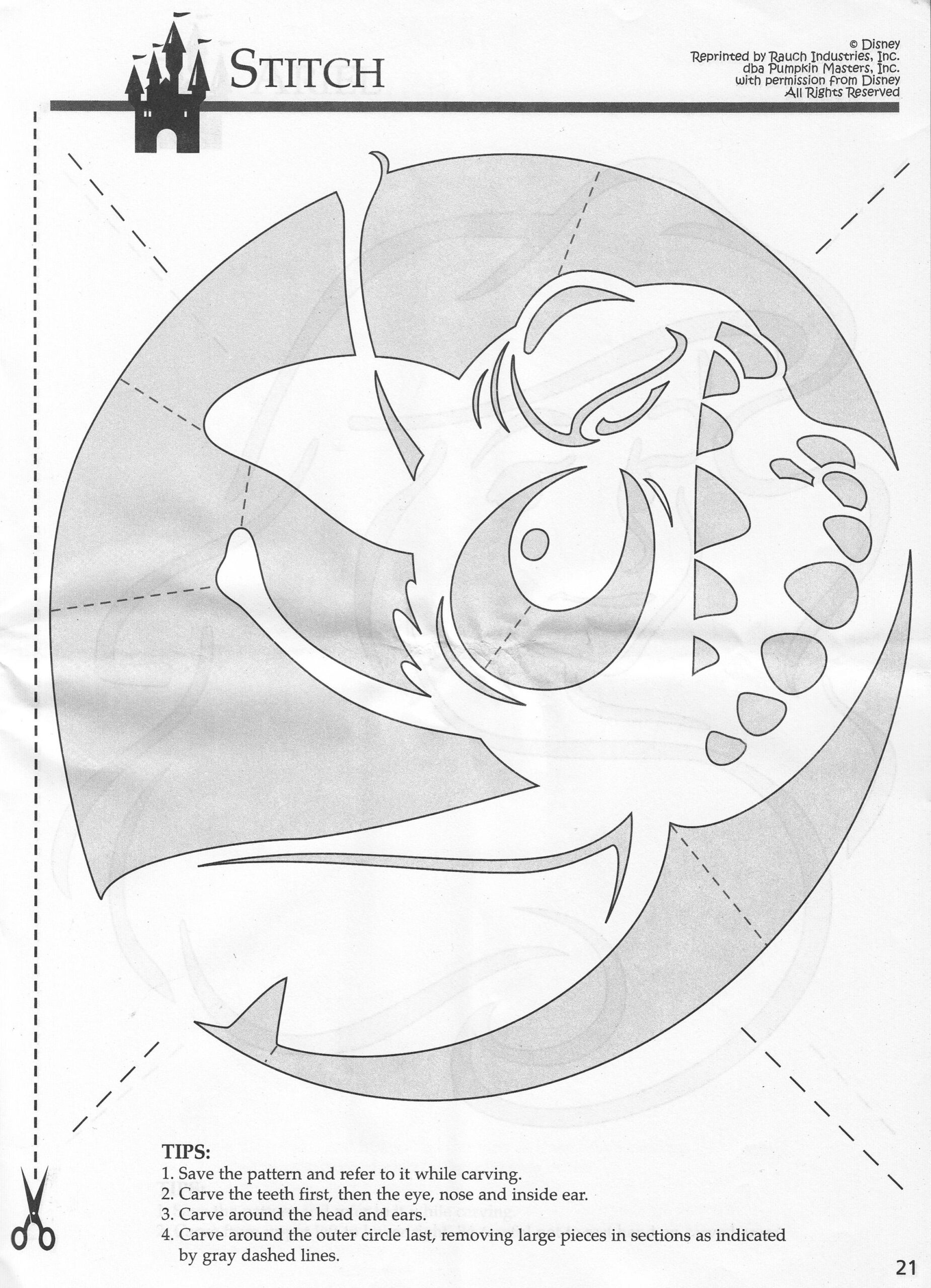 Disney: Lilo & Stitch (Free Pumpkin Stencil - Pumpkin Pattern regarding Stitch Pumpkin Carving Printable