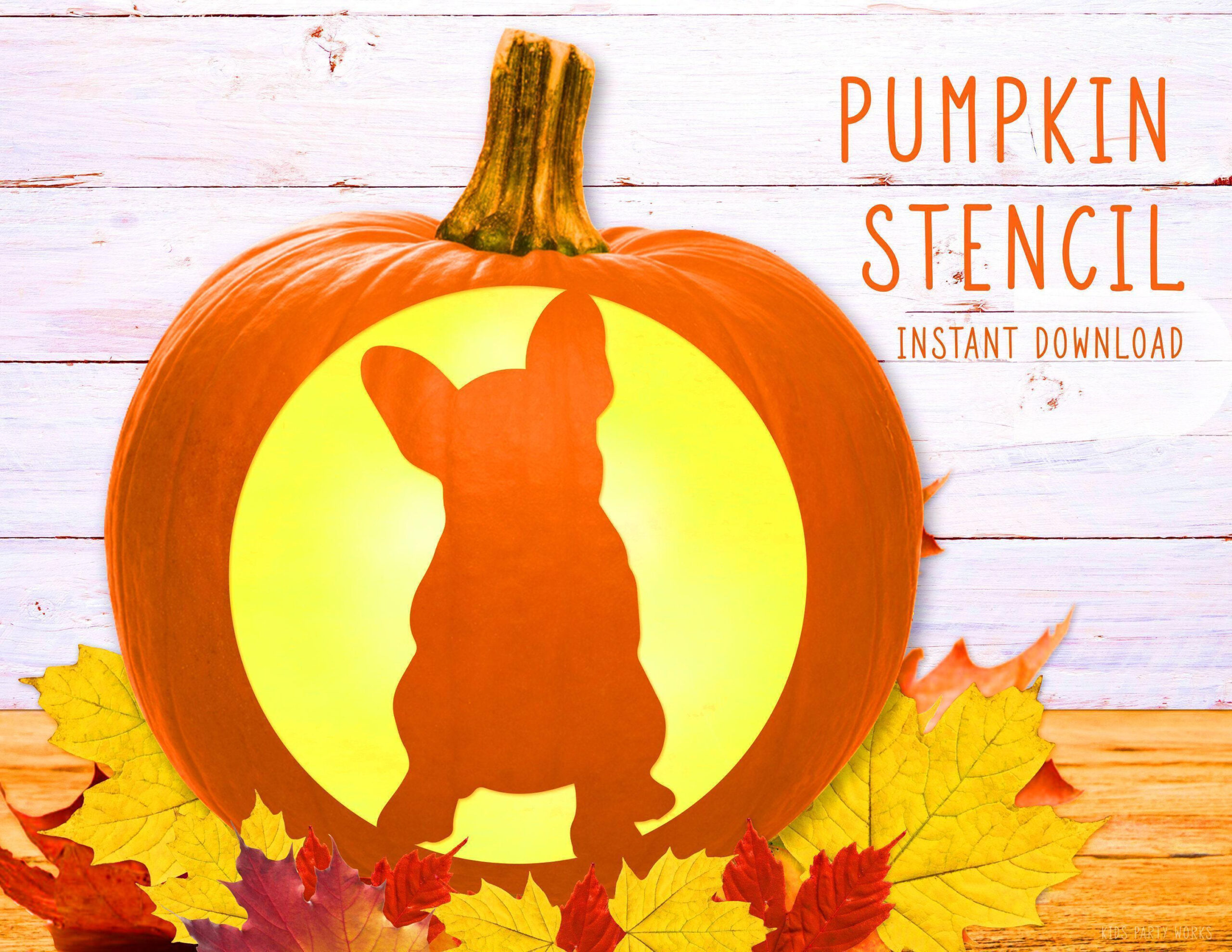 Dog Pumpkin Stencil, French Bulldog Printable Stencil, Jack O within Printable French Bulldog Pumpkin Stencil