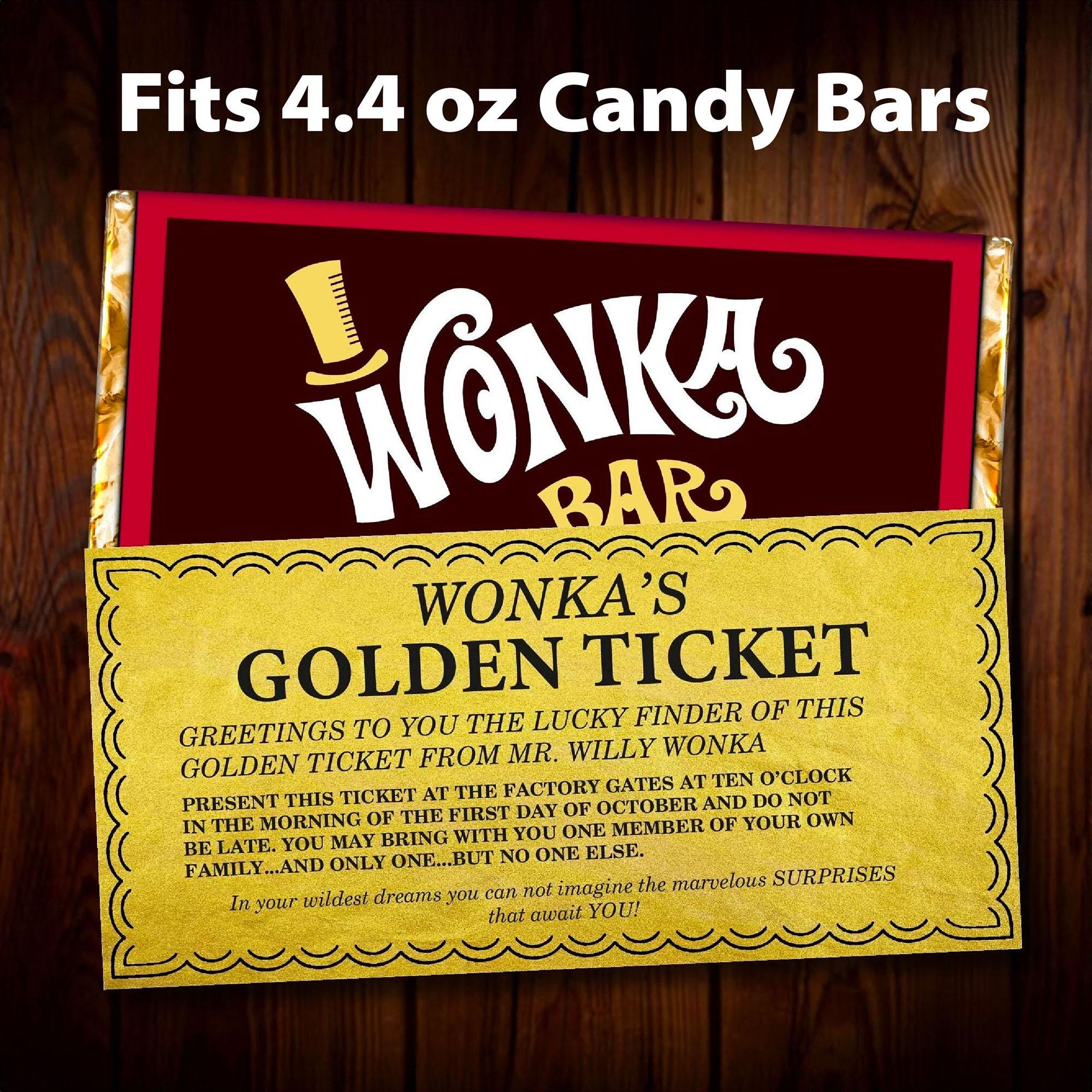 Editable Golden Ticket - Printable Template - Willy Wonka Party pertaining to Willy Wonka Golden Ticket Free Printable