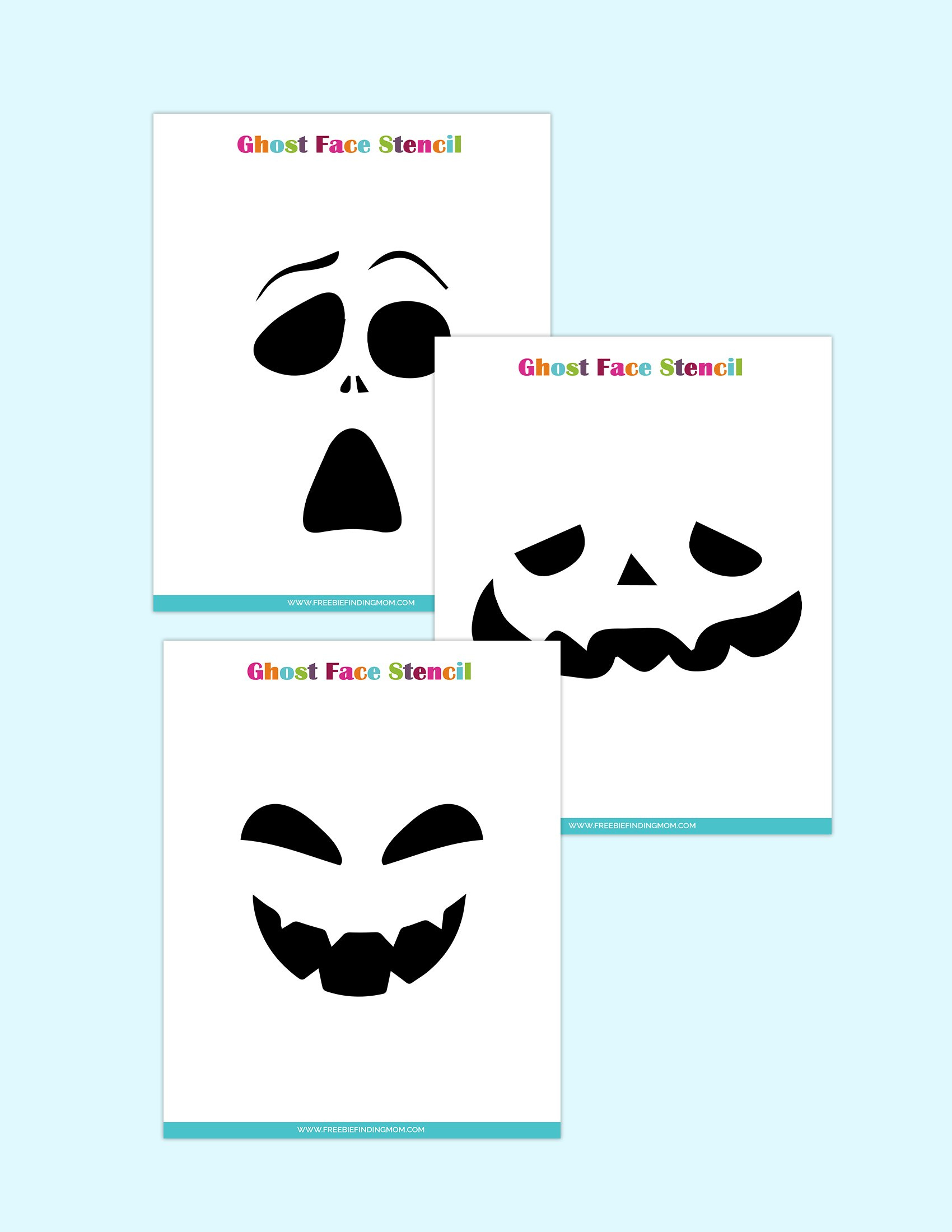 Free Downloadable Stencils: Ghost Face Pumpkin For Carving inside Printable Scream Pumpkin Stencil