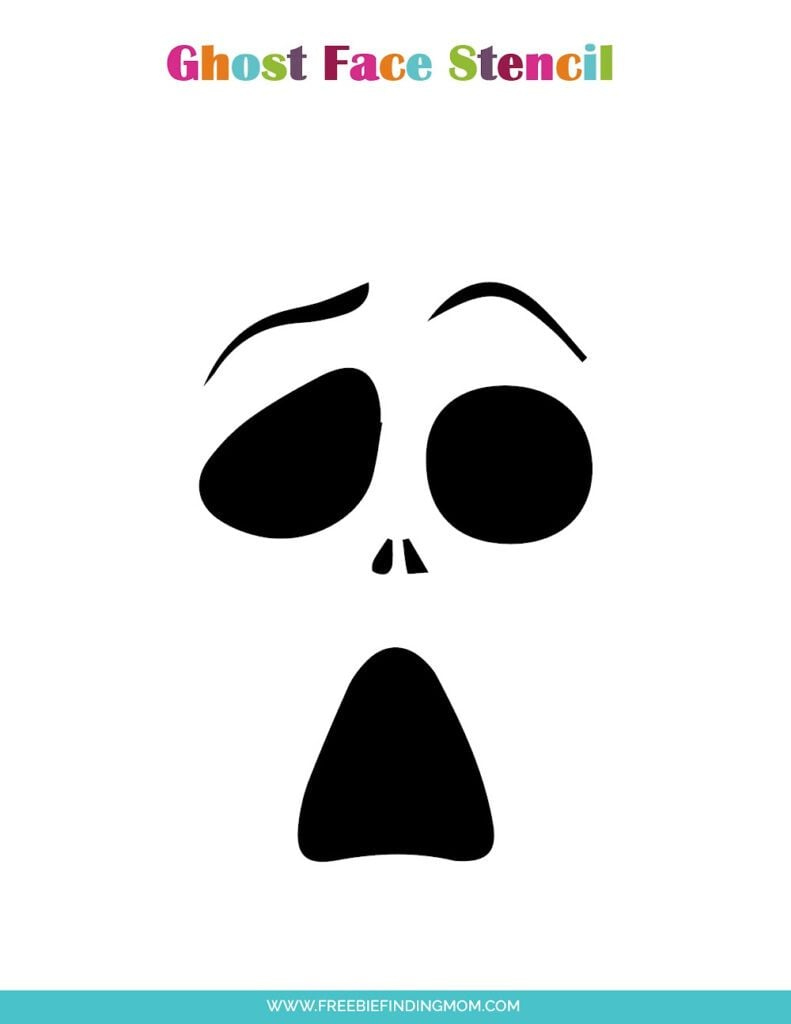 Free Downloadable Stencils: Ghost Face Pumpkin For Carving throughout Printable Scream Pumpkin Stencil