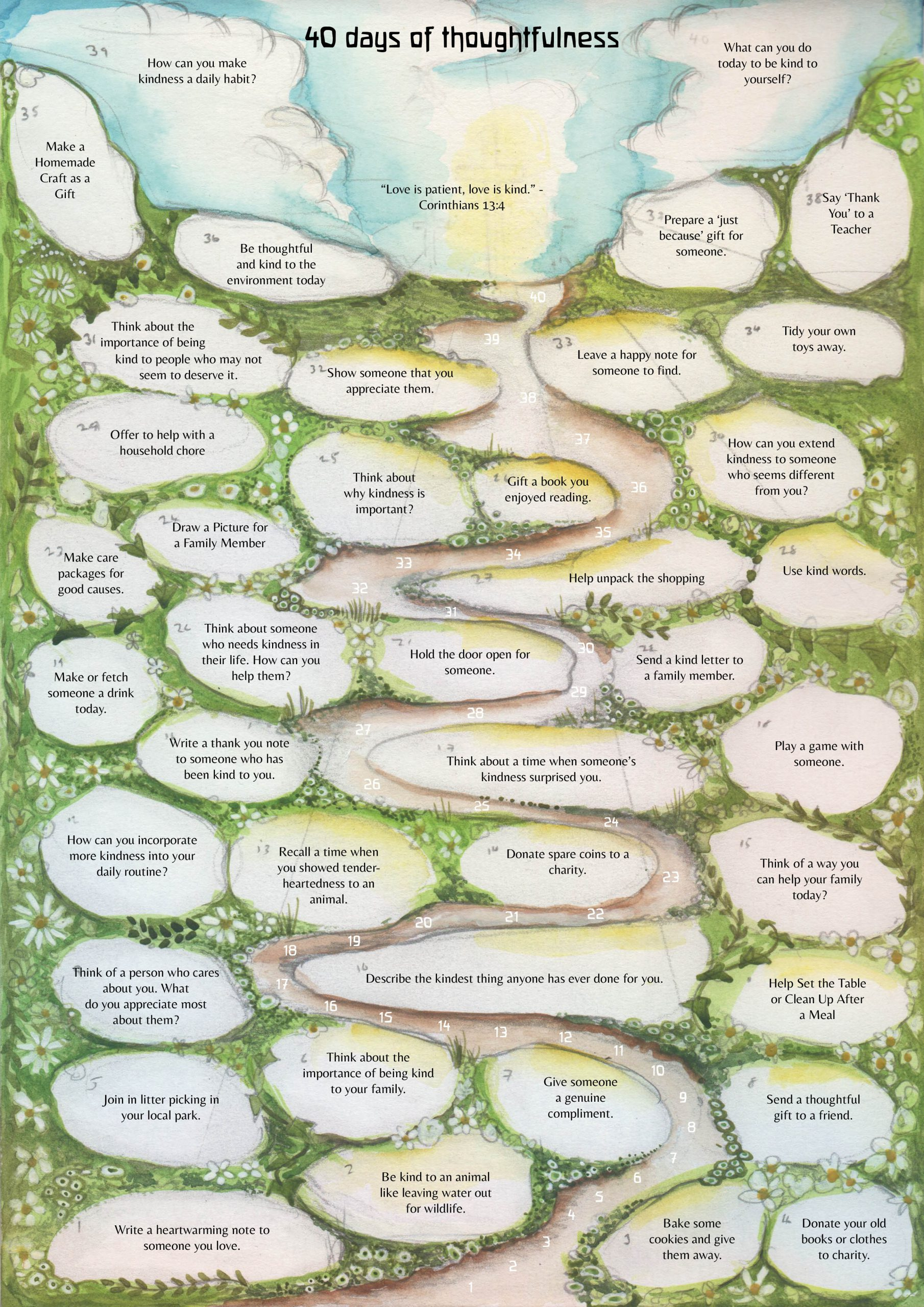 Free Lenten Calendar - Wilded Family within Free Printable Lenten Calendars