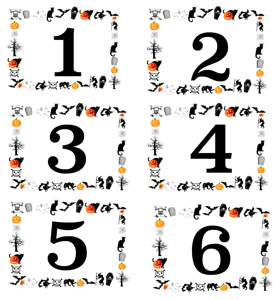 Free Printable Halloween Numbered Labels (Plus Blanks!) within Pumpkin Voting Ballots Free Printable
