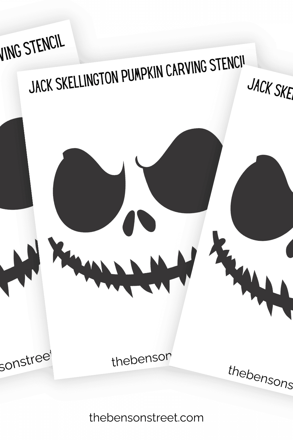 Free Printable Jack Skellington Pumpkin Stencil For Carving - The intended for Jack Skellington Printable Pumpkin Stencils