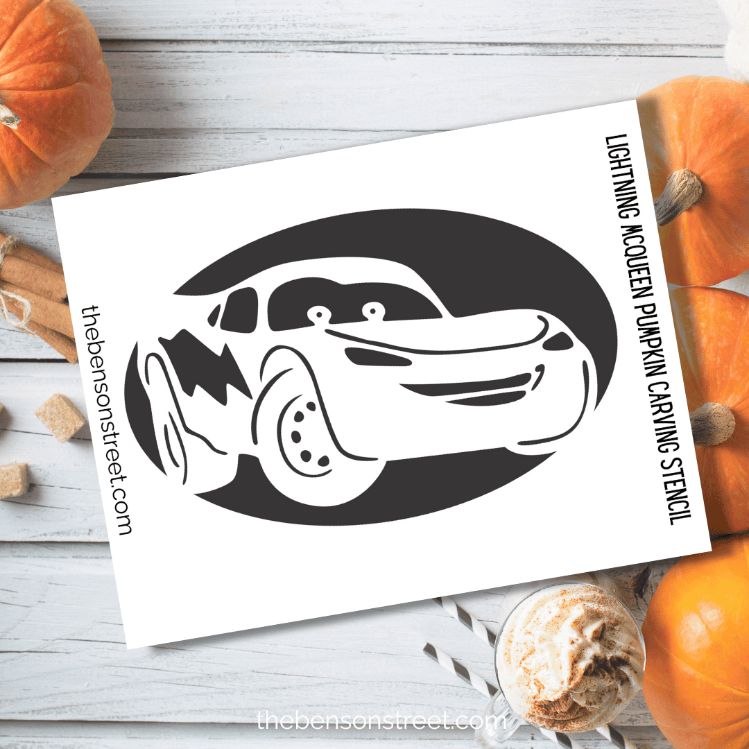 Free Printable Lightning Mcqueen Pumpkin Stencil Template - The with Lightning Mcqueen Pumpkin Stencil Printable