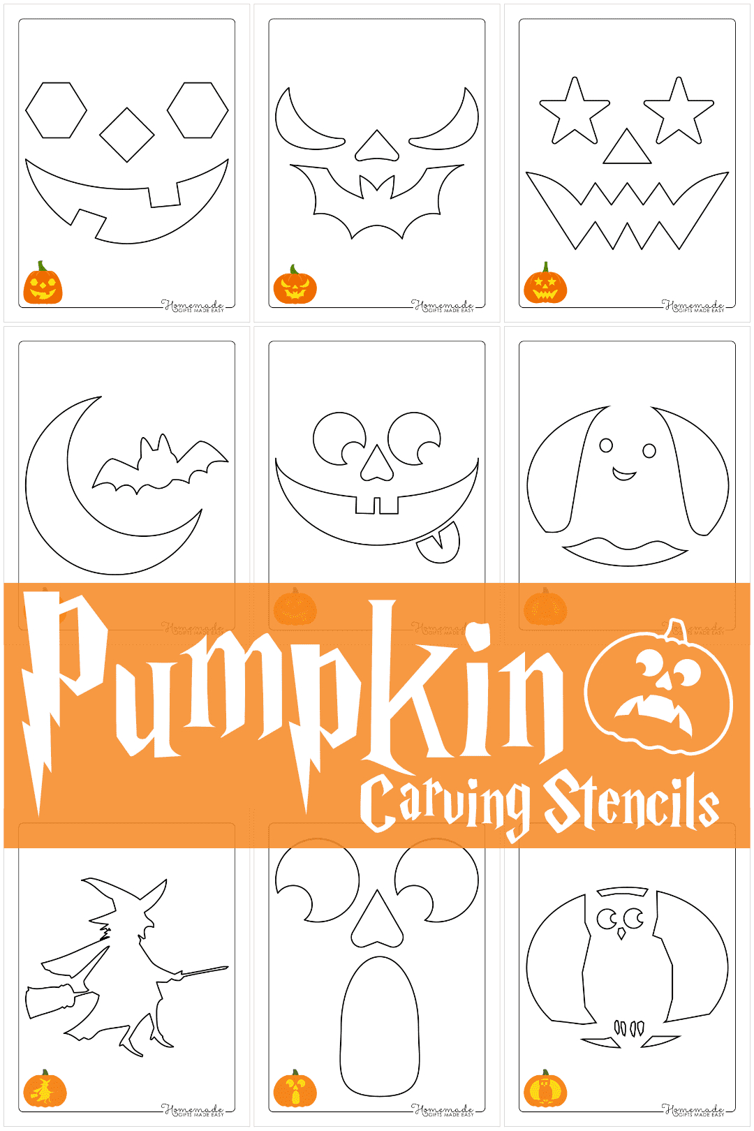 Free Printable Pumpkin Carving Stencils & Templates For Halloween throughout Printable Pumpkin Stencils Pdf