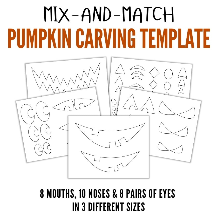 Free Printable Pumpkin Carving Template - The Craft-At-Home Family inside Printable Pumpkin Eyes And Mouth