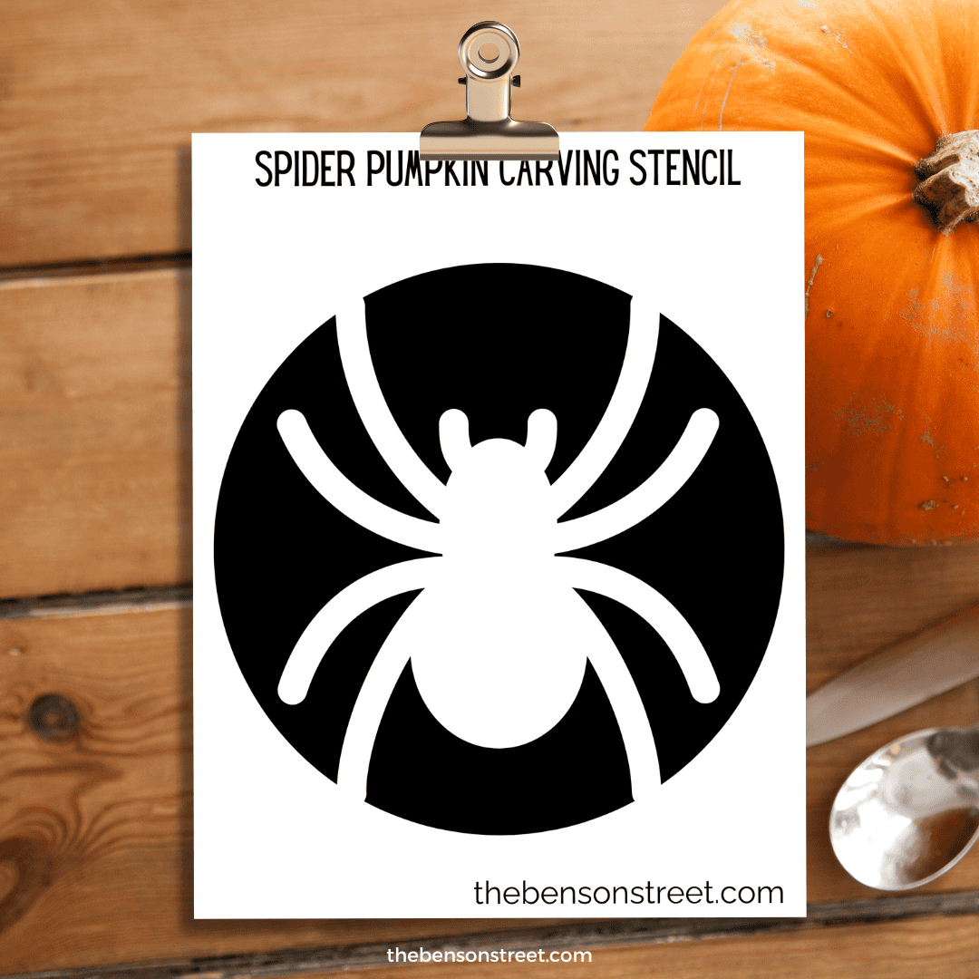 Free Printable Spider Pumpkin Stencil For Halloween intended for Free Printable Spider Pumpkin Stencil