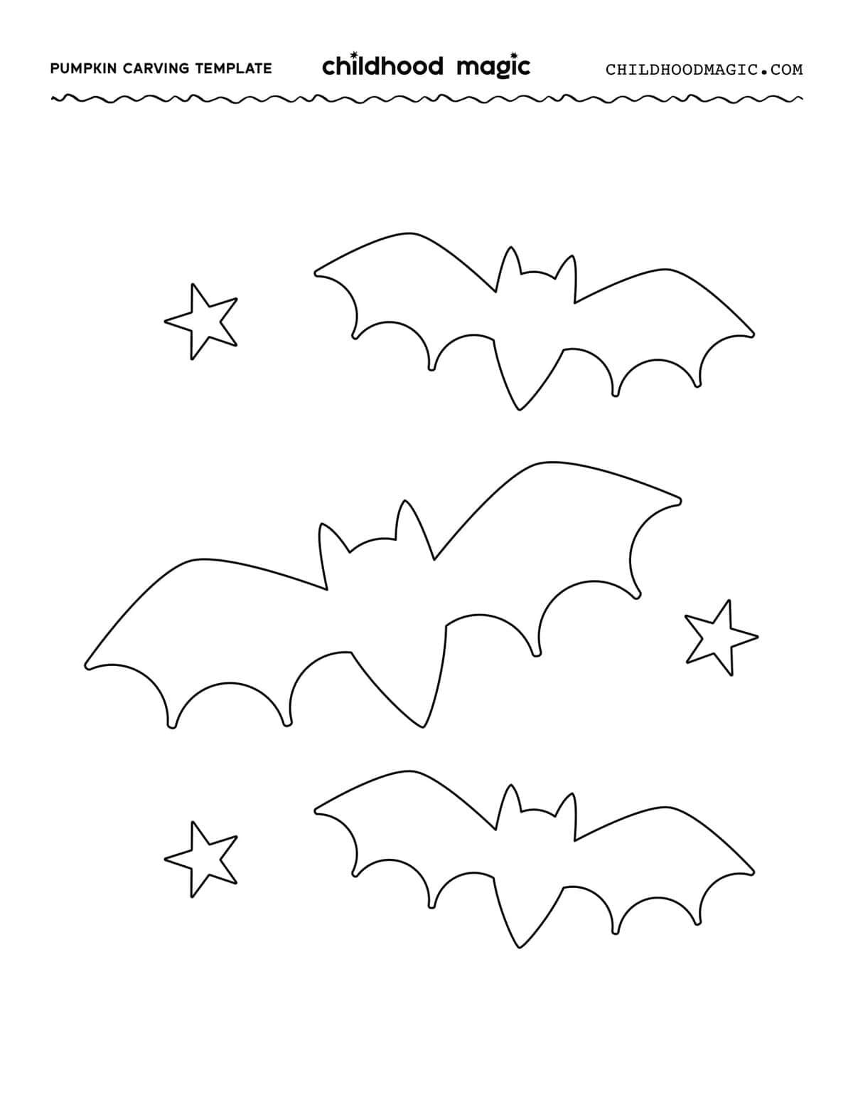 Free Printable Templates For Carving Pumpkins - Childhood Magic regarding Bat Pumpkin Carving Printable