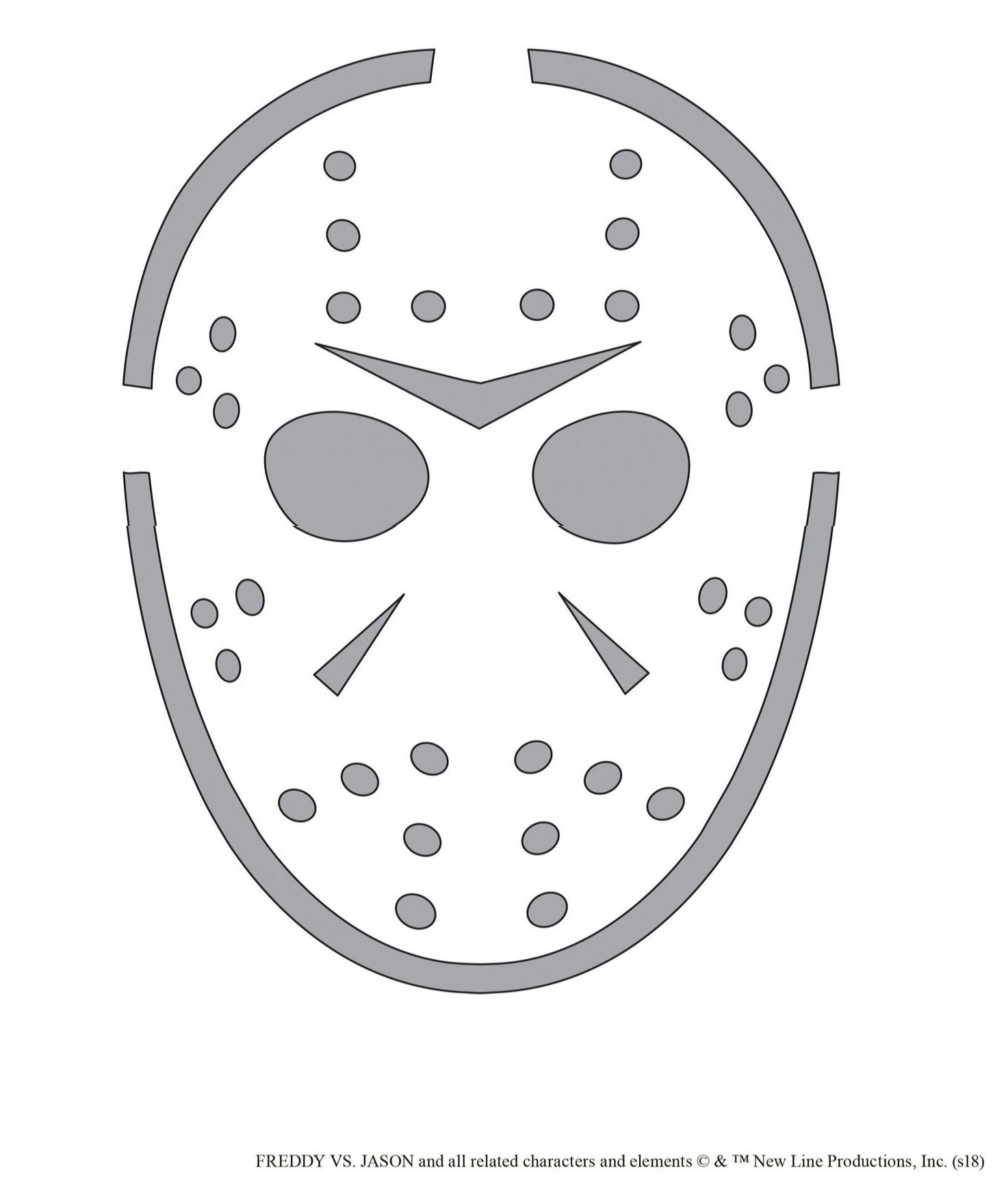 Friday The 13Th: Jason (Pumpkin Stencil - Pumpkin Pattern with Jason Pumpkin Stencil Printable