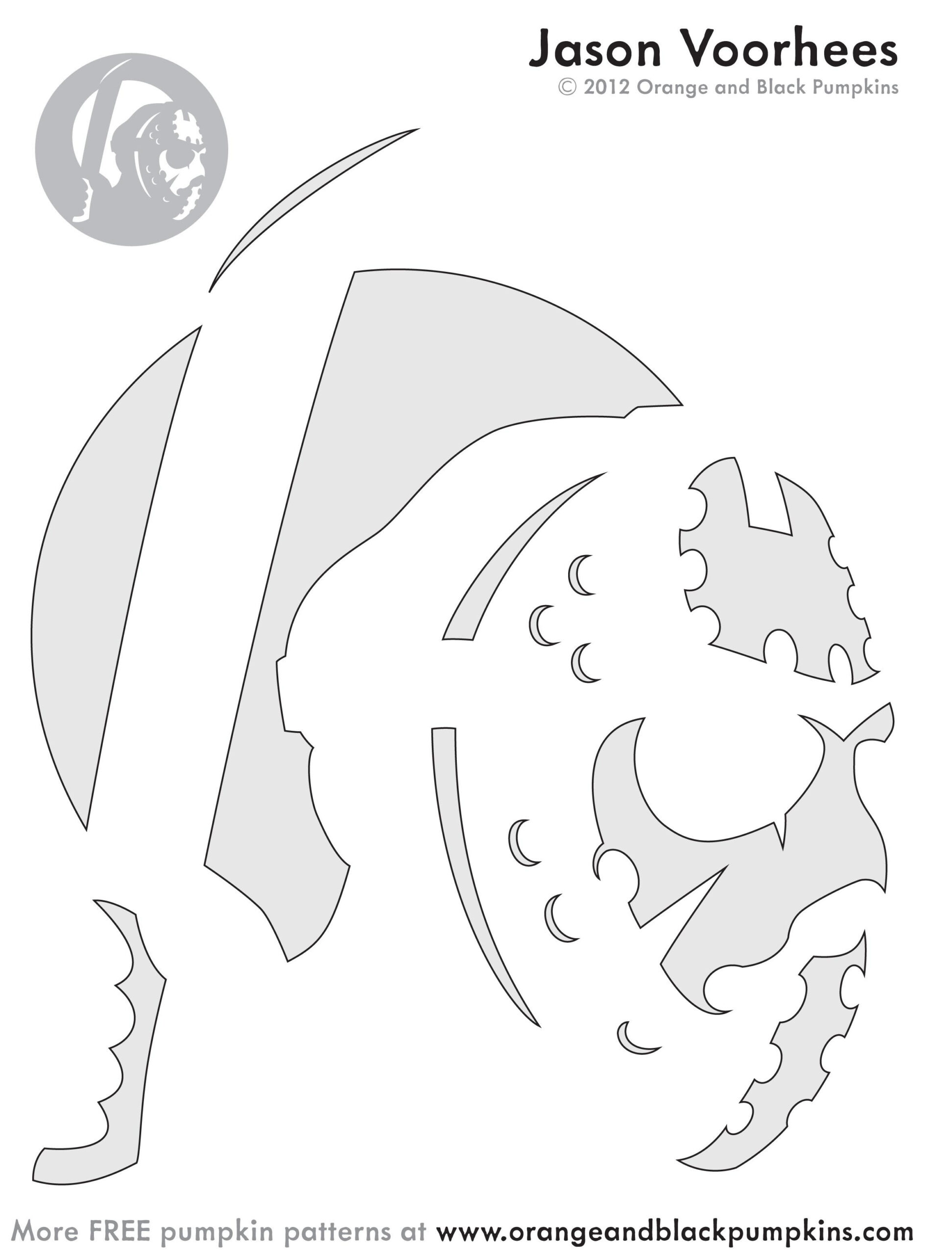 Friday The 13Th: Jason (Pumpkin Stencil - Pumpkin Pattern within Printable Jason Voorhees Pumpkin Stencil