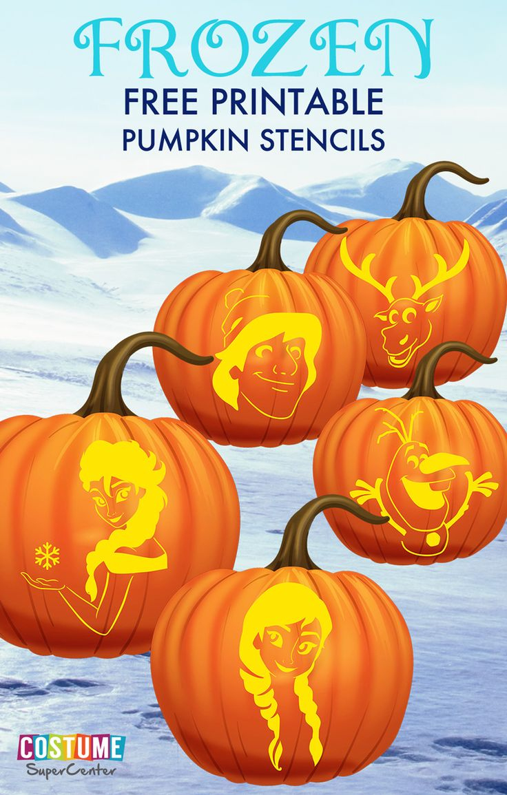 Frozen Free Pumpkin Stencils regarding Elsa Pumpkin Stencil Printable