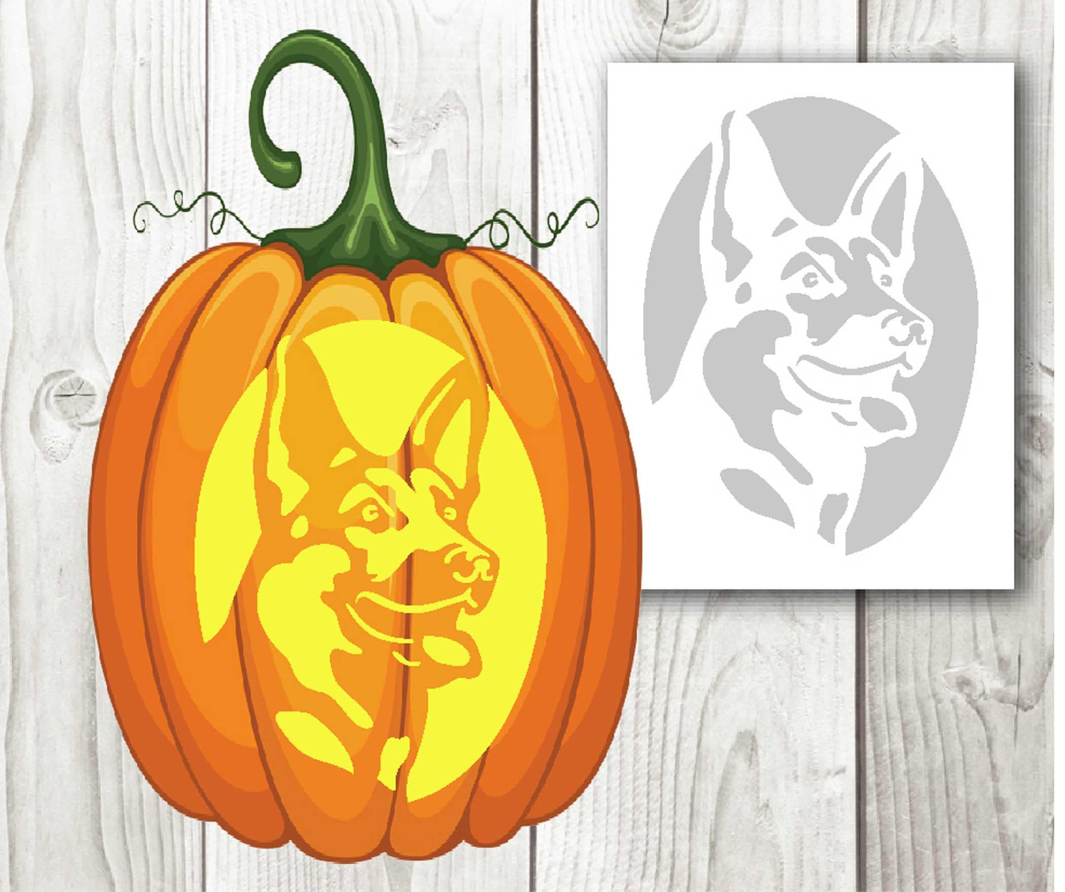 German Shephard, Halloween Dogs, Pumpkin Carving, Stencil inside Dog Pumpkin Stencils Printable