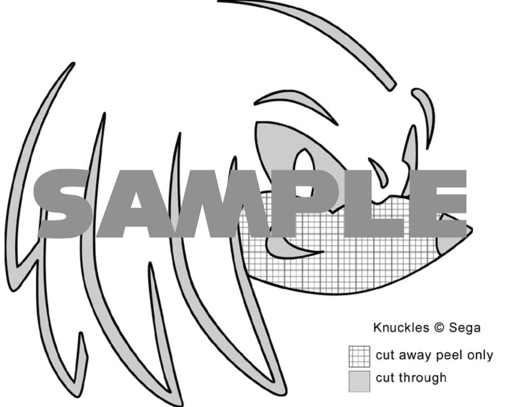 Halloween Knuckles The Echidna Pumpkin Stencil - Community Files for Printable Sonic Pumpkin Stencils