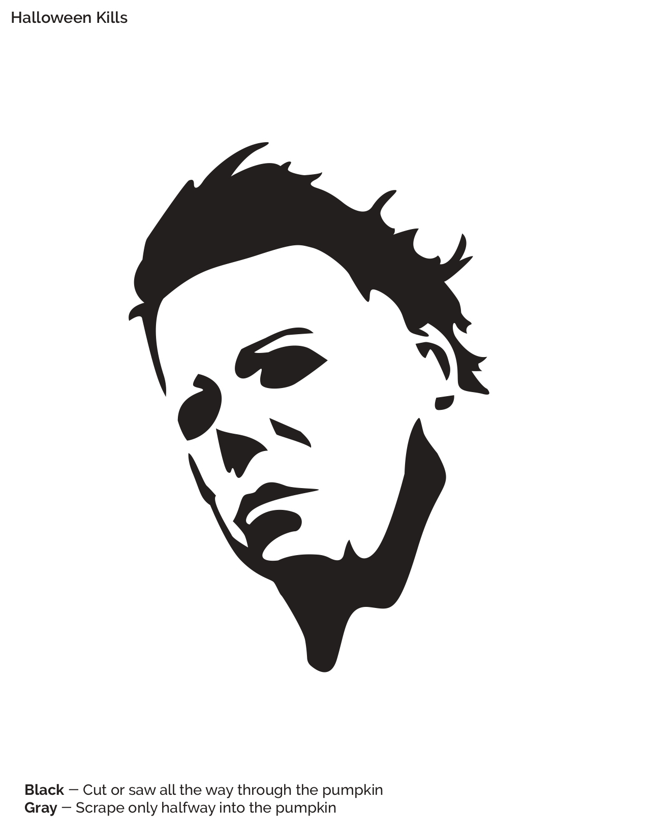 Halloween: Michael Myers (Free Pumpkin Stencil - Pumpkin Pattern pertaining to Printable Michael Myers Pumpkin Stencil