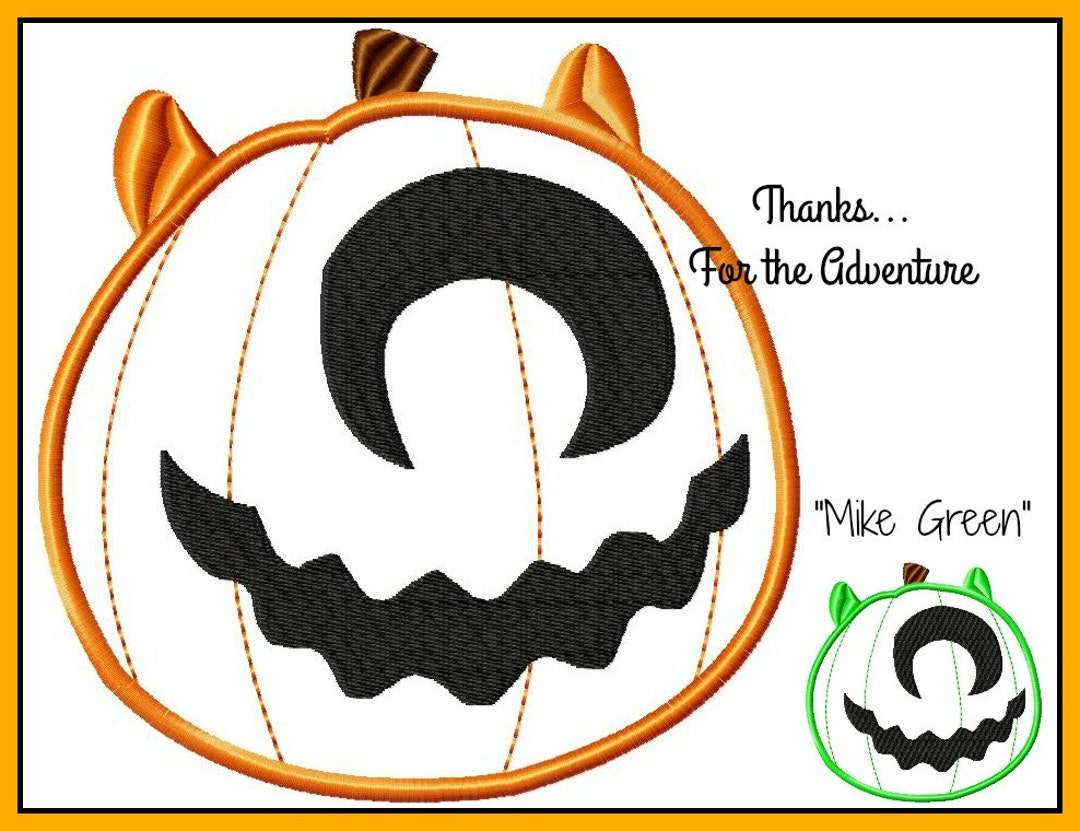 Halloween Mike Wazowski Von Monsters Inc Kürbis Jack O'Lantern Digital  Stickdatei Stickdatei 10X10 - Etsy.de for Printable Mike Wazowski Pumpkin Stencil
