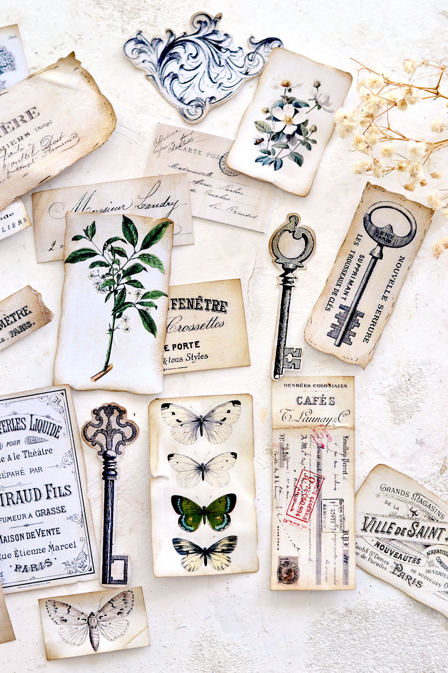 Junk Journal Pockets: (Free Printables!) - The Graphics Fairy within Antique Free Junk Journal Vintage Printables