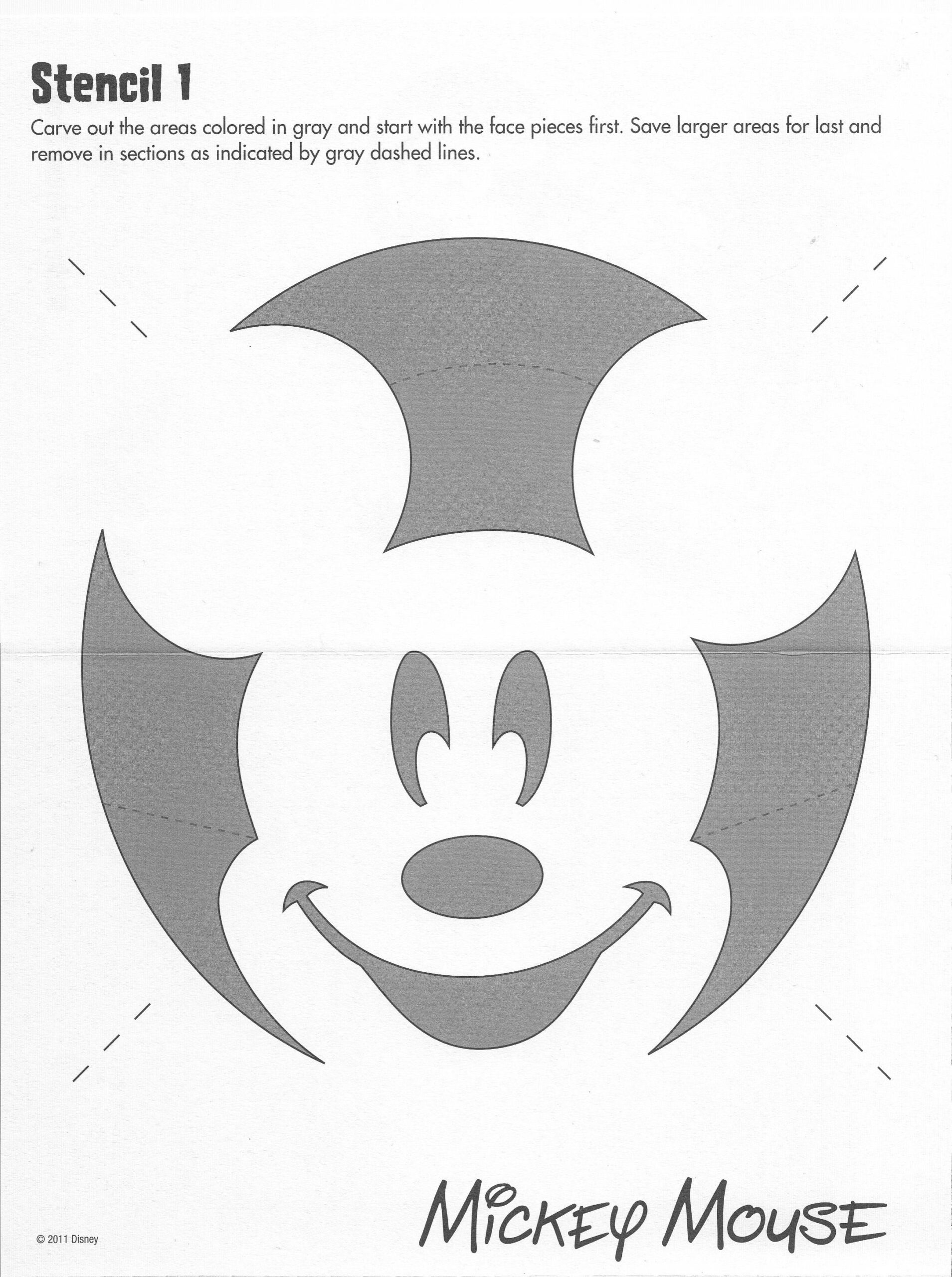 Mickey Mouse (Free Pumpkin Stencil - Pumpkin Pattern - Pumpkin throughout Printable Mickey Mouse Pumpkin Stencil