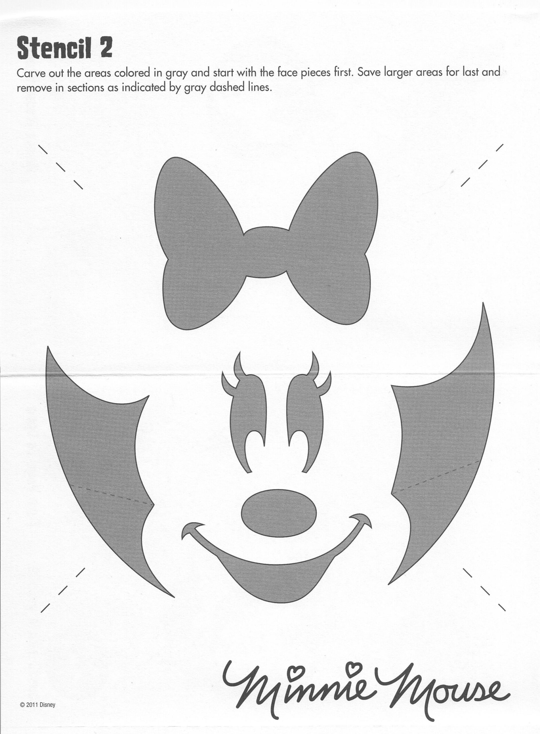 Mickey Mouse: Minnie (Free Pumpkin Stencil - Pumpkin Pattern throughout Printable Minnie Mouse Pumpkin Carving