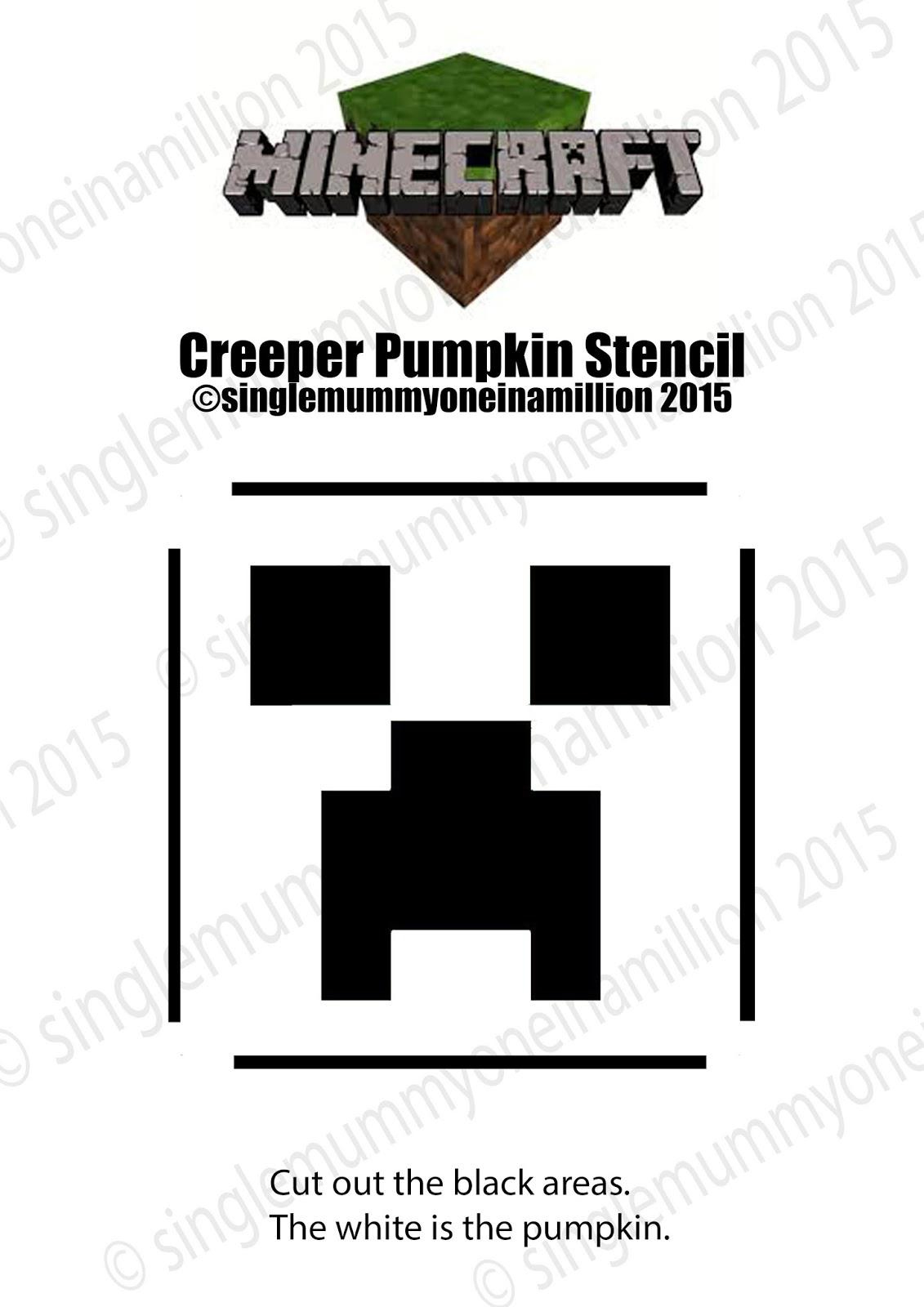 Minecraft: Creeper (Free Pumpkin Stencil - Pumpkin Pattern within Minecraft Pumpkin Stencils Printable
