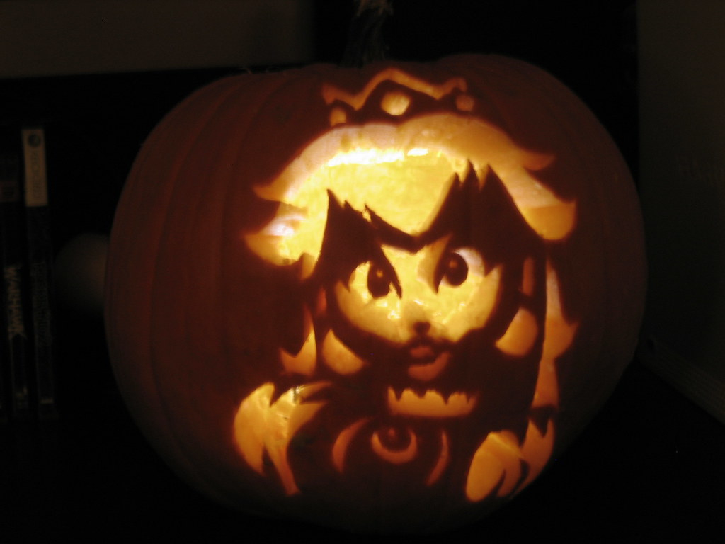 My Princess Peach Pumpkin | Don'T Be Jealous Ali! I Saved Th… | Flickr with regard to Princess Peach Pumpkin Stencil Printable