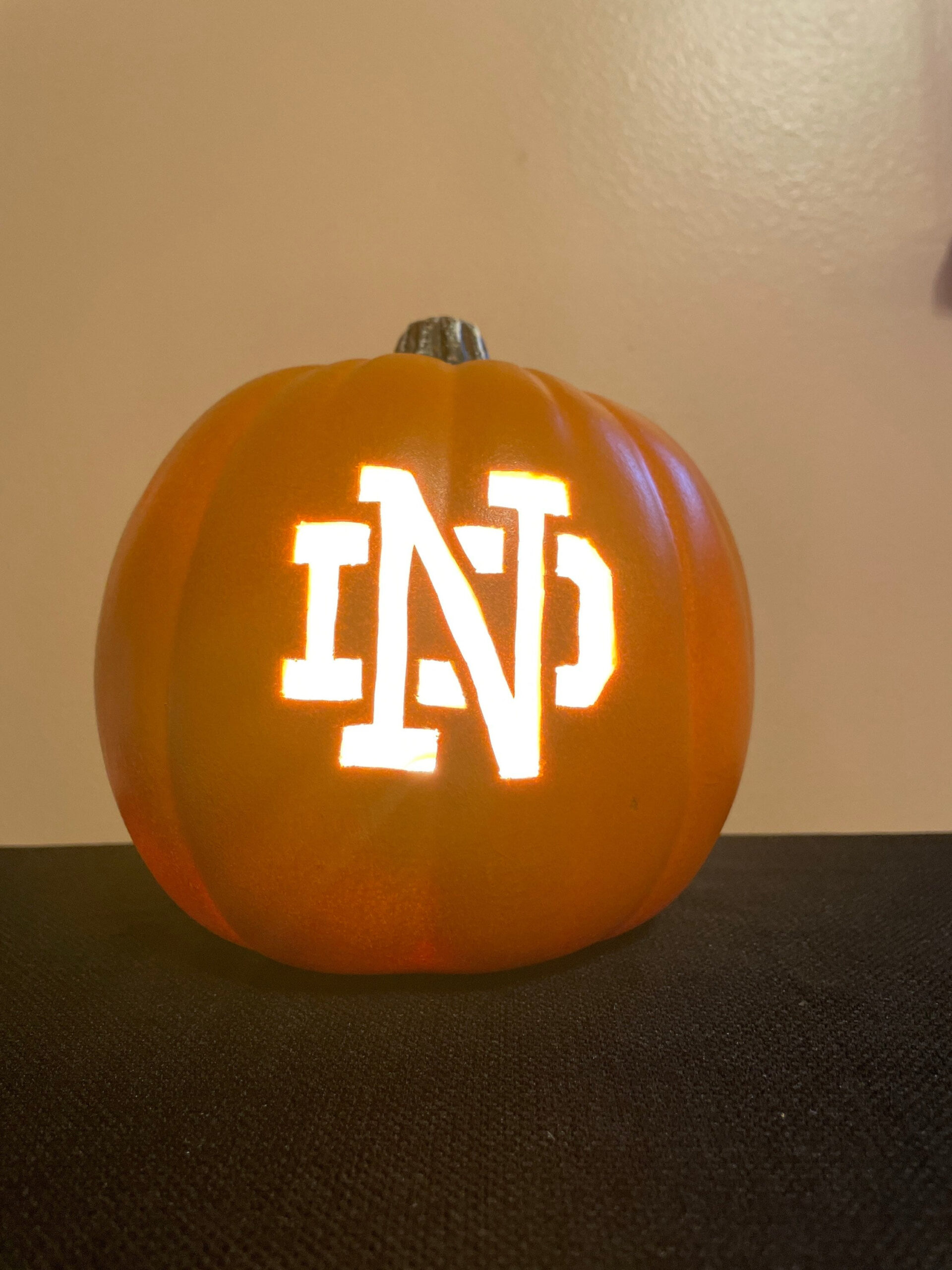 Notre Dame Carved Out Of A 6.5” Orange Or Soft White Color Foam throughout Notre Dame Pumpkin Stencil Printable