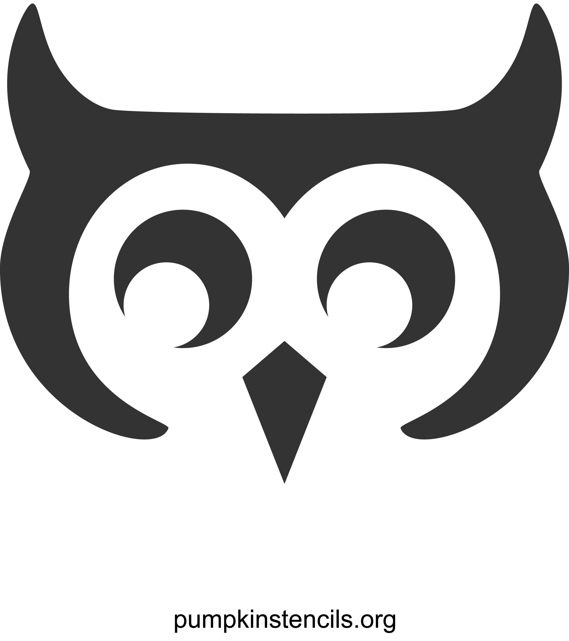 Owl (Pumpkin Stencil - Pumpkin Pattern - Pumpkin Template - Jack-O regarding Printable Owl Pumpkin Carving Stencils