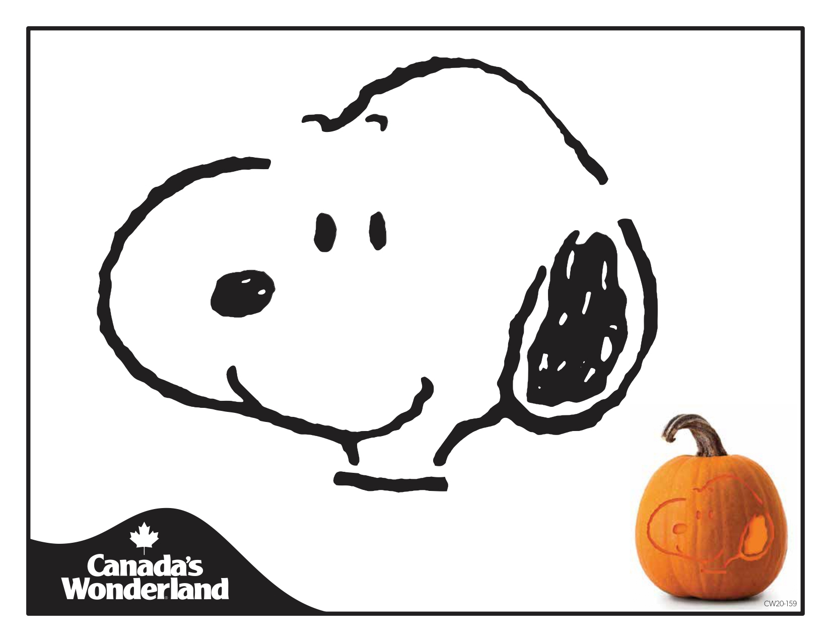 Peanuts/Charlie Brown: Snoopy (Free Pumpkin Stencil - Pumpkin within Snoopy Pumpkin Stencil Printable