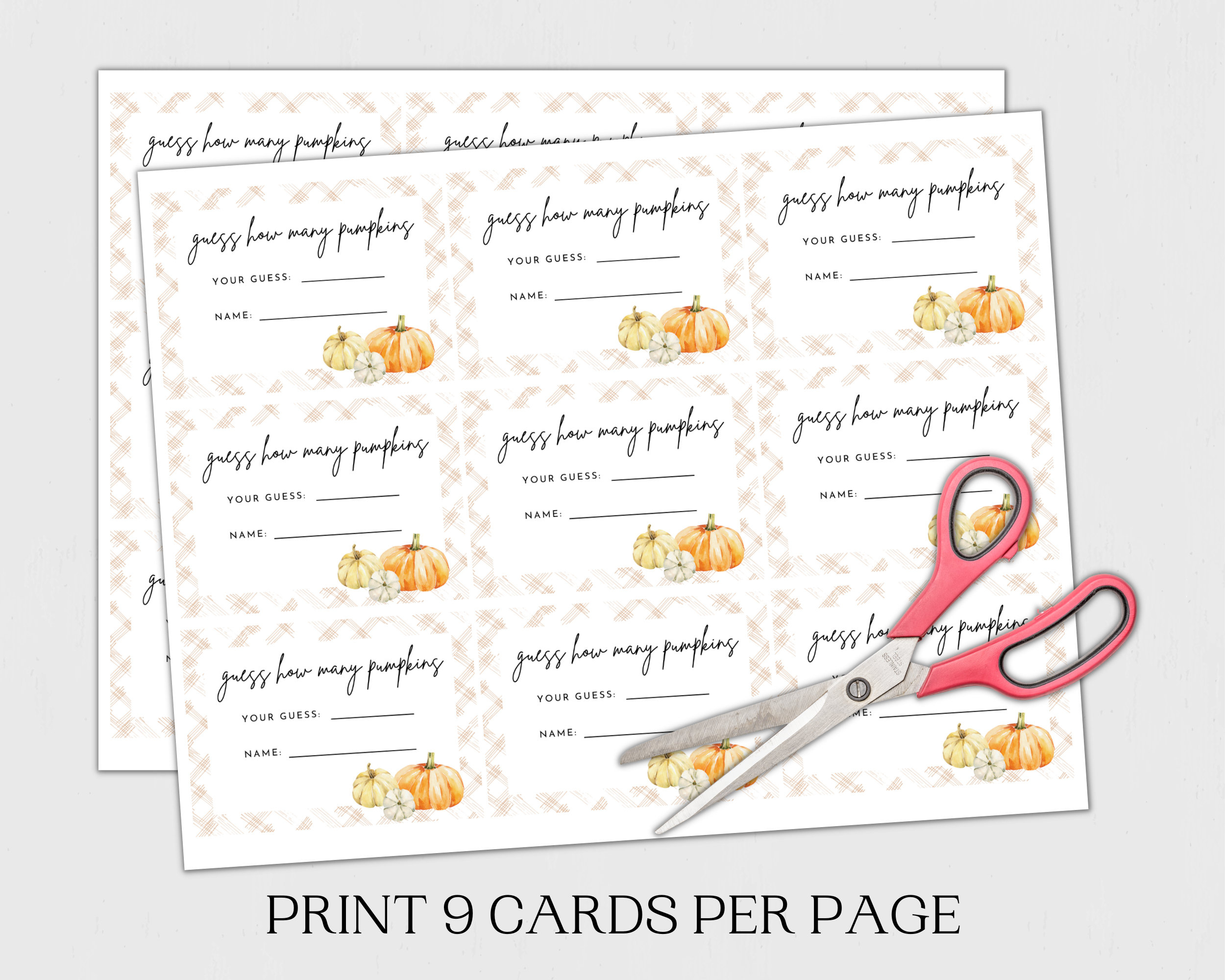 Printable Guess How Many Game How Many Pumpkins Are In The Jar with Guess How Many Pumpkins Are In The Jar Free Printable