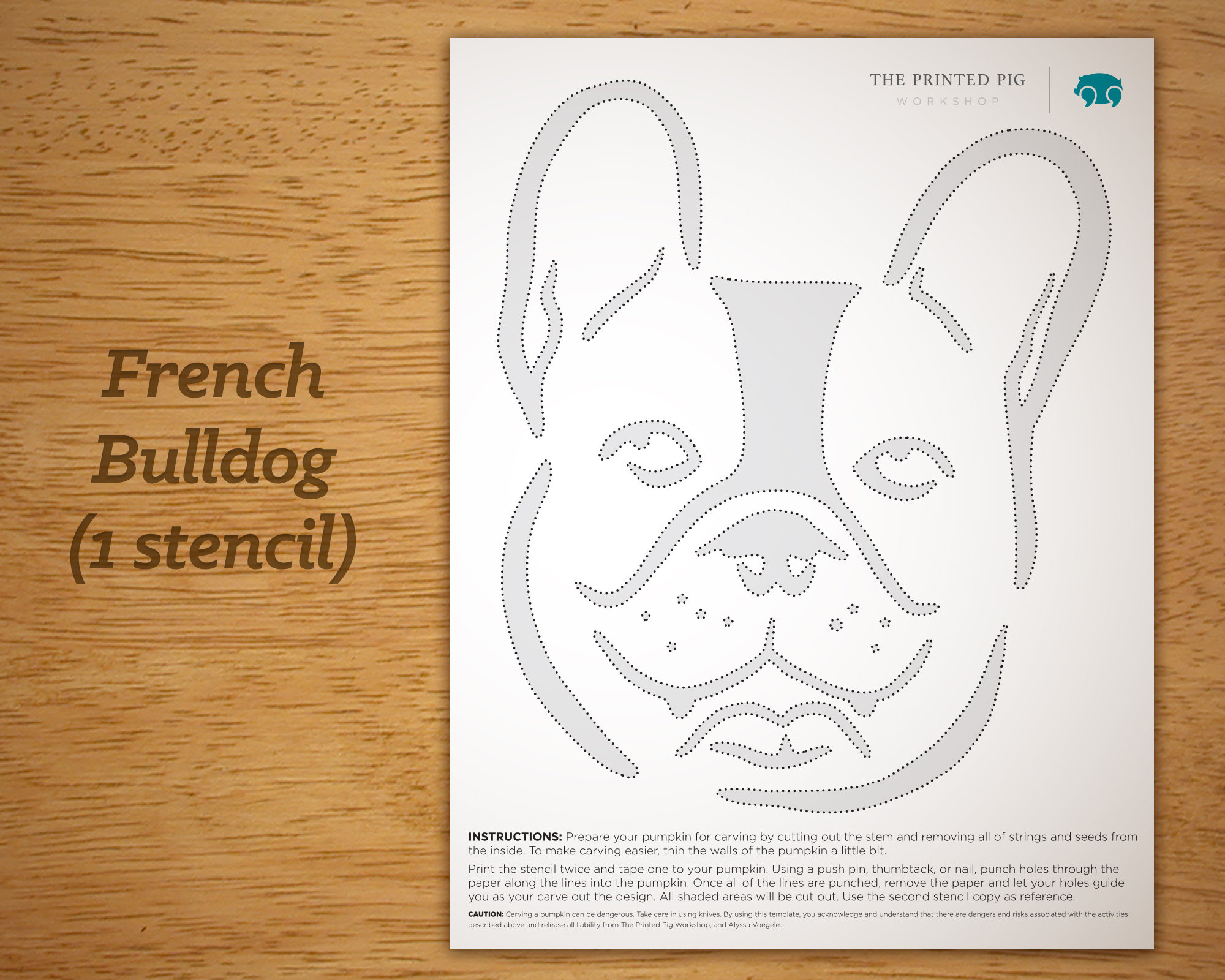 Printable Pumpkin Carving Pattern: French Bulldog, Frenchie with regard to French Bulldog Pumpkin Stencil Printable