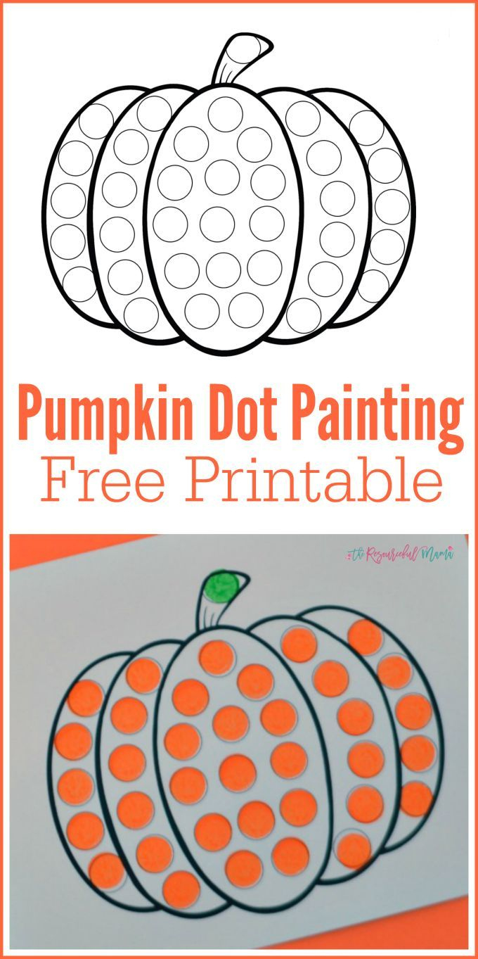 Pumpkin Do A Dot Worksheet with Printable Pumpkin Activities For Preschoolers
