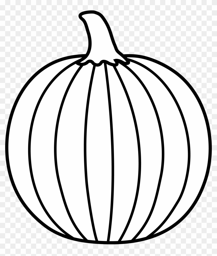 Pumpkin Outline Printable - Black And White Pumpkin Art - Free with Printable Pumpkin Clipart Black And White