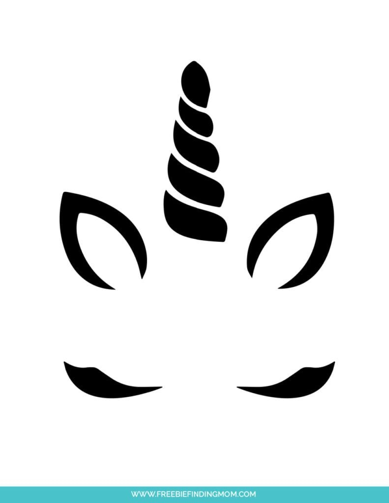 Pumpkin Unicorn Stencil For Carving (Free Printable) throughout Free Printable Unicorn Pumpkin Carving Stencils