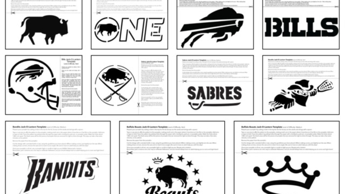 Put Your Buffalove On Display This Halloween within Printable Buffalo Bills Pumpkin Stencil