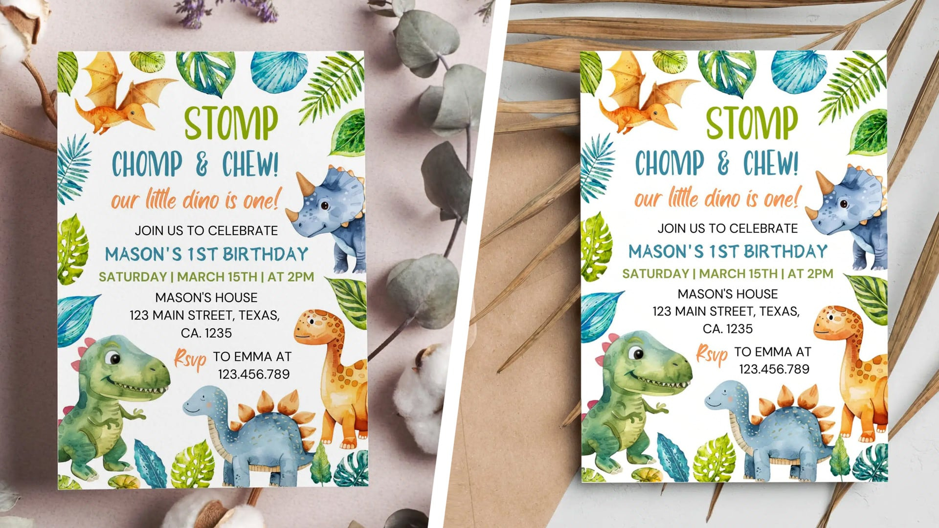 Roar Into Fun With A Free Dinosaur Birthday Invitation! - Goober within Free Printable Dinosaur Party