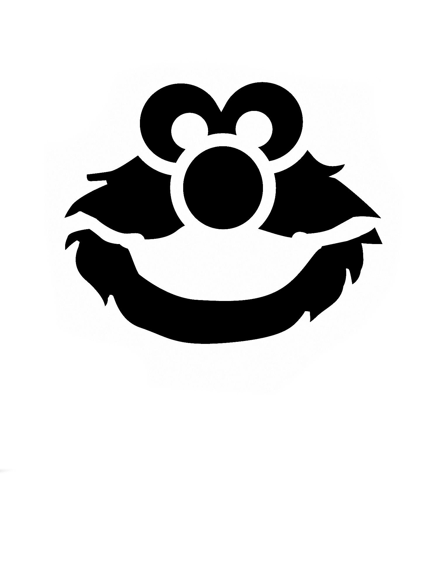 Sesame Street: Elmo (Pumpkin Stencil - Pumpkin Pattern - Pumpkin with Elmo Pumpkin Stencil Printable