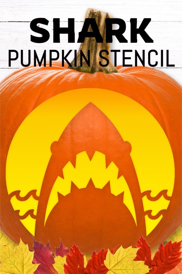 Shark Pumpkin Stencil regarding Printable Shark Pumpkin Stencil