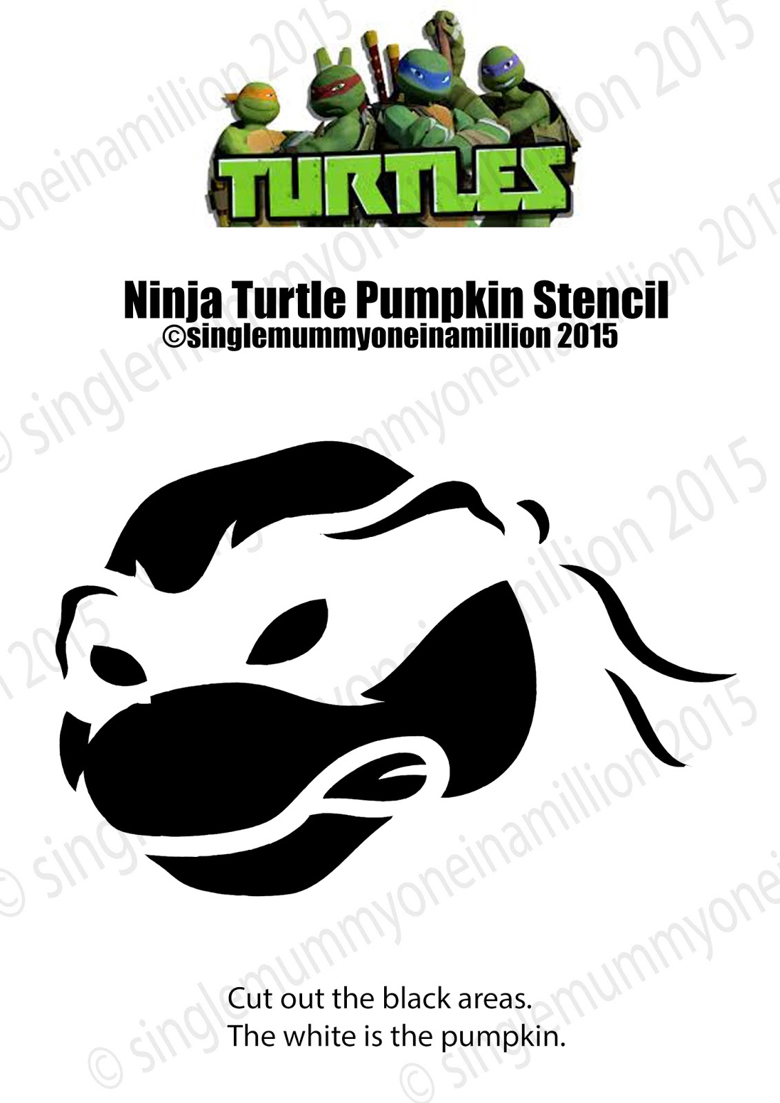 Single Mummy; One In A Million: Ninja Turtle Pumpkin Stencil with regard to Printable Ninja Turtle Pumpkin Stencil