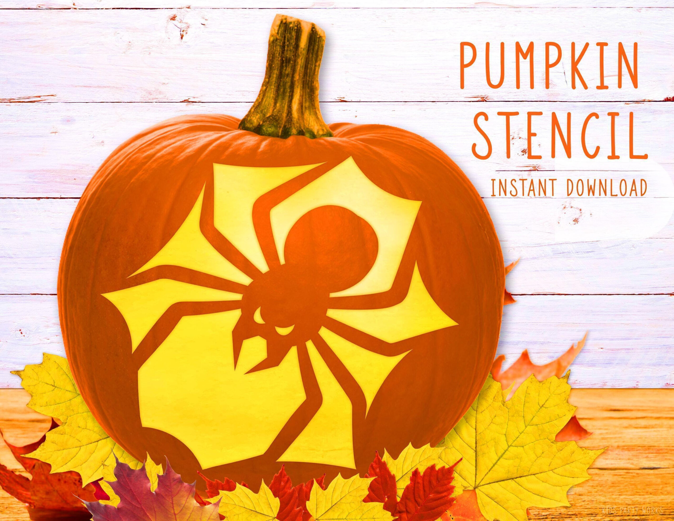 Spider Pumpkin Stencil, Halloween Pumpkin Printable Stencil with regard to Printable Spider Pumpkin Stencil